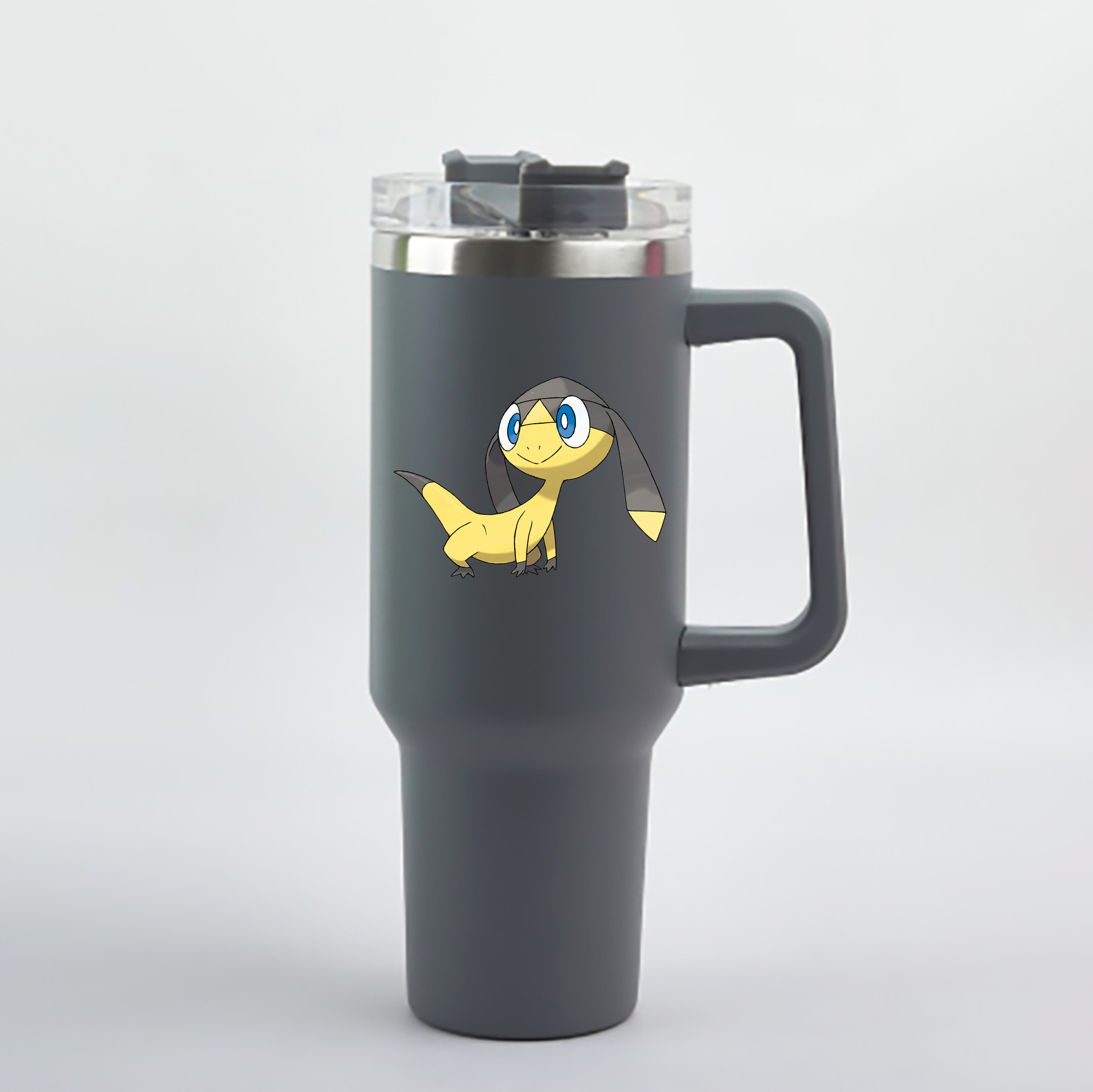 （画像用） ポケットモンスター Pokémon 1200mL車用タンブラー - クリスタルステッカー（プラスチックストロー付き）