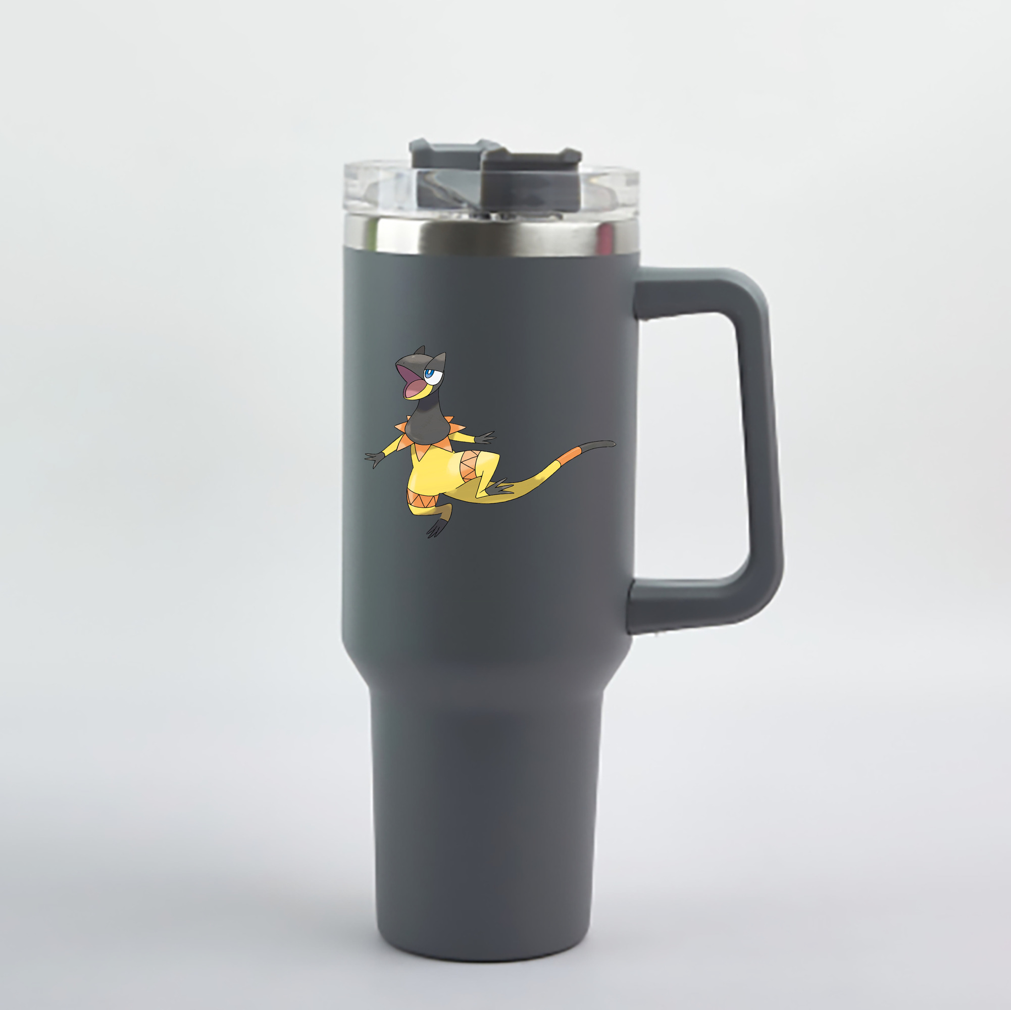 （画像用） ポケットモンスター Pokémon 1200mL車用タンブラー - クリスタルステッカー（プラスチックストロー付き）
