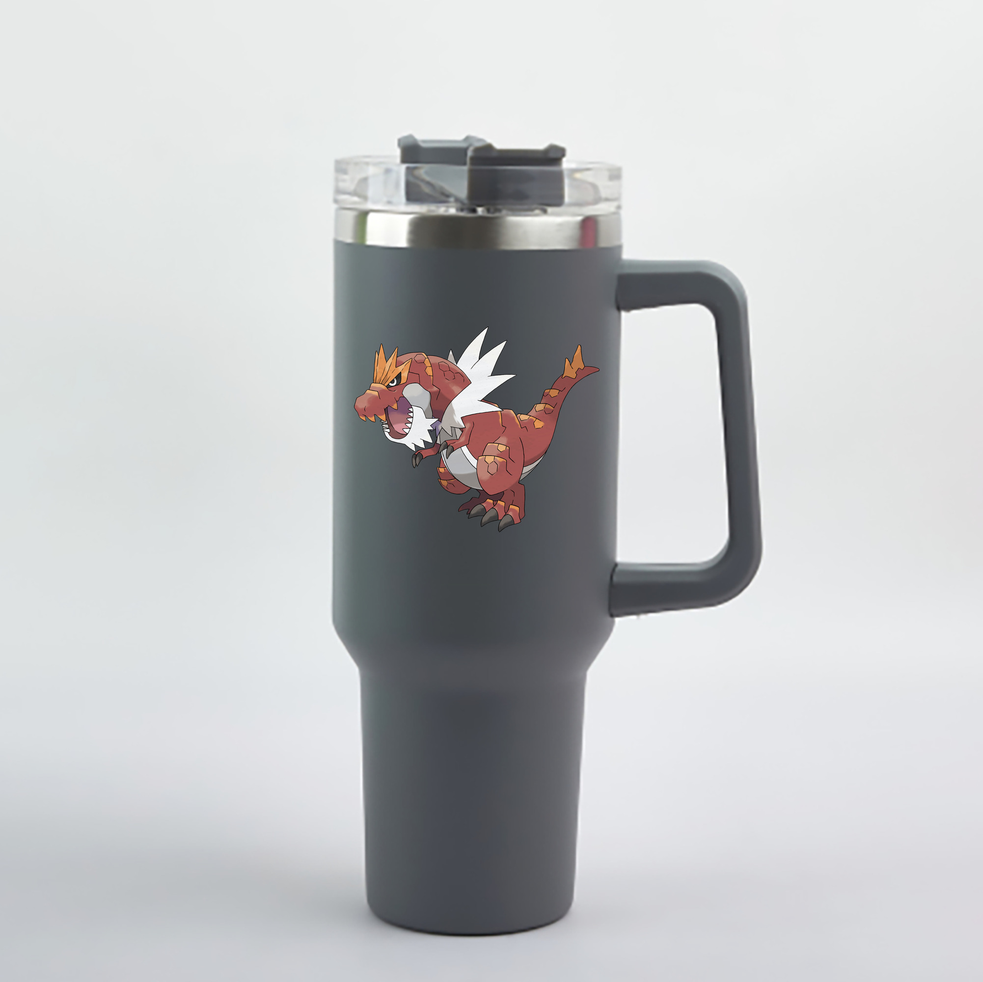 （画像用） ポケットモンスター Pokémon 1200mL車用タンブラー - クリスタルステッカー（プラスチックストロー付き）