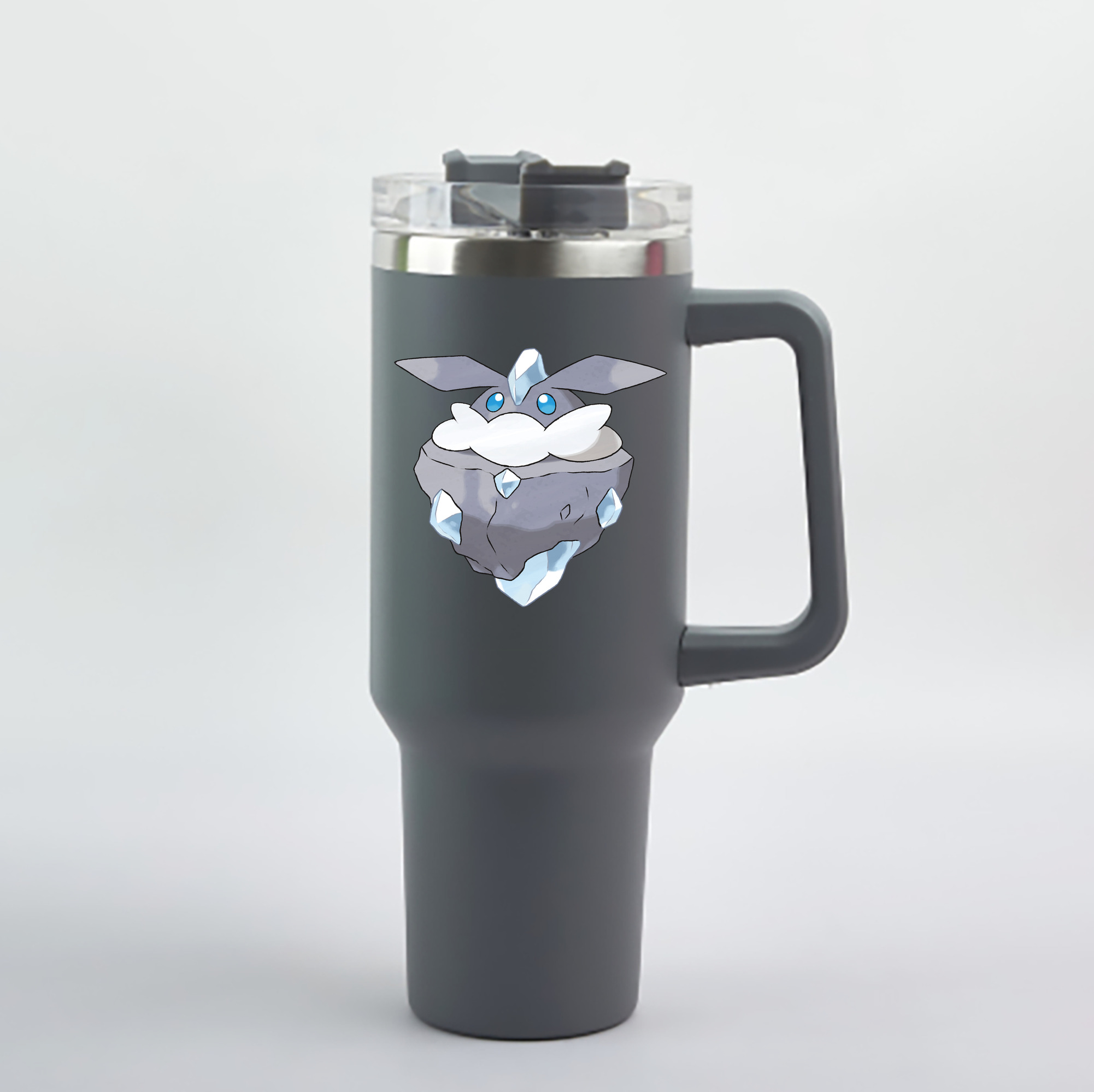 （画像用） ポケットモンスター Pokémon 1200mL車用タンブラー - クリスタルステッカー（プラスチックストロー付き）