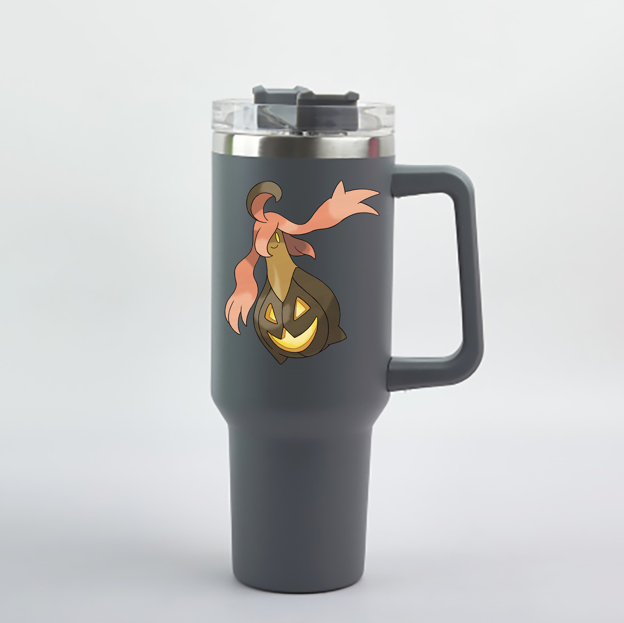 （画像用） ポケットモンスター Pokémon 1200mL車用タンブラー - クリスタルステッカー（プラスチックストロー付き）