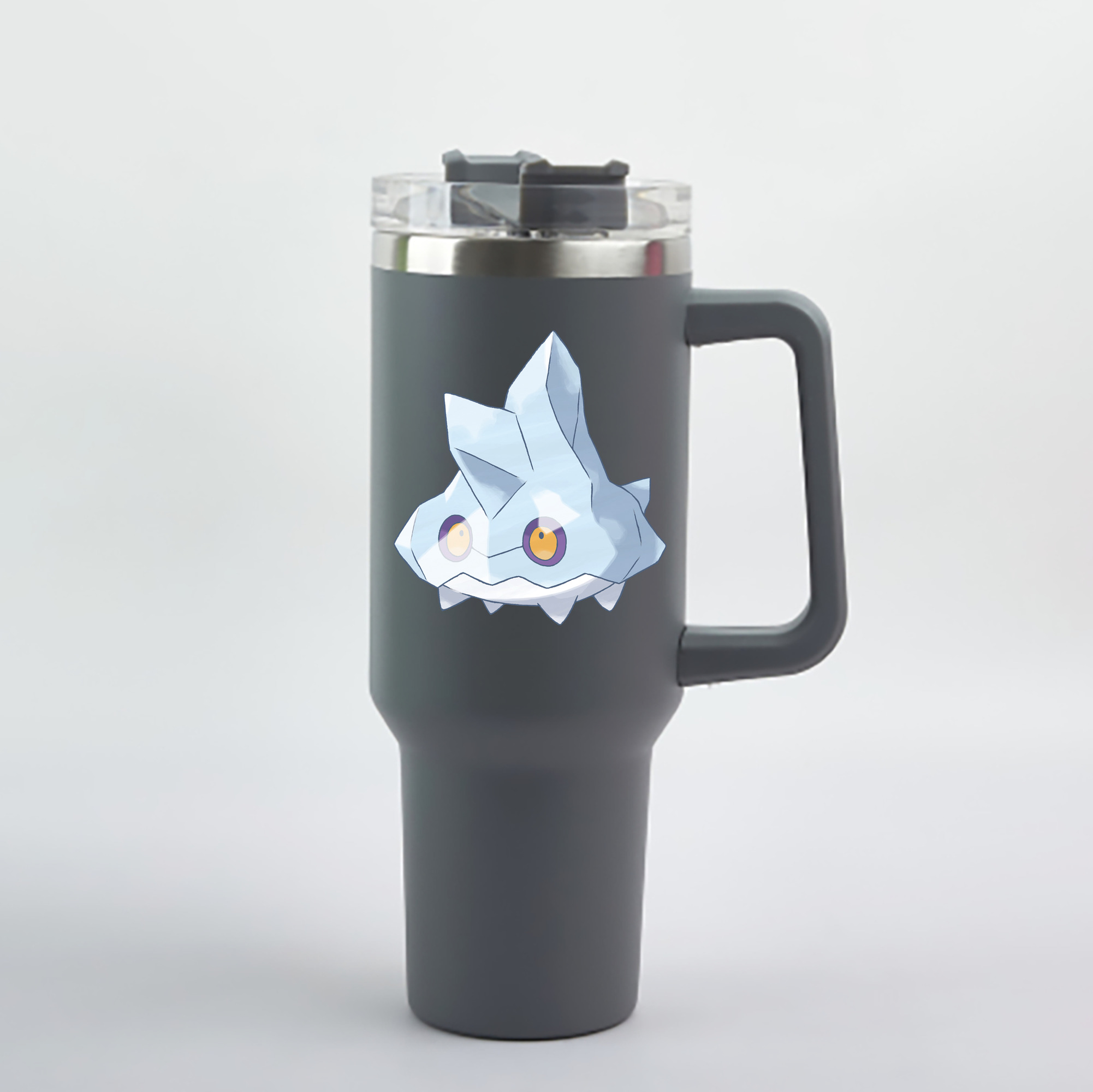 （画像用） ポケットモンスター Pokémon 1200mL車用タンブラー - クリスタルステッカー（プラスチックストロー付き）