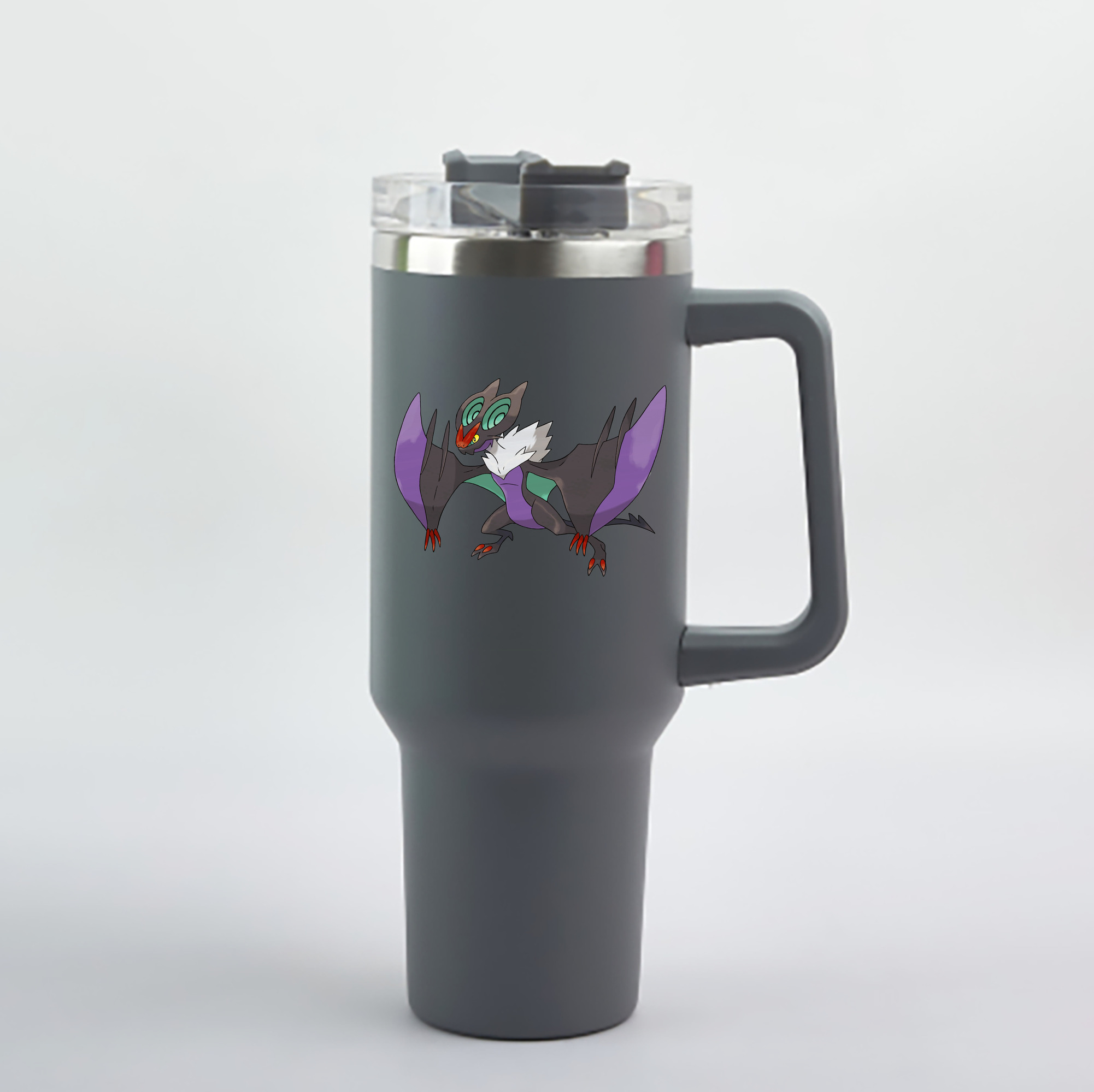 （画像用） ポケットモンスター Pokémon 1200mL車用タンブラー - クリスタルステッカー（プラスチックストロー付き）