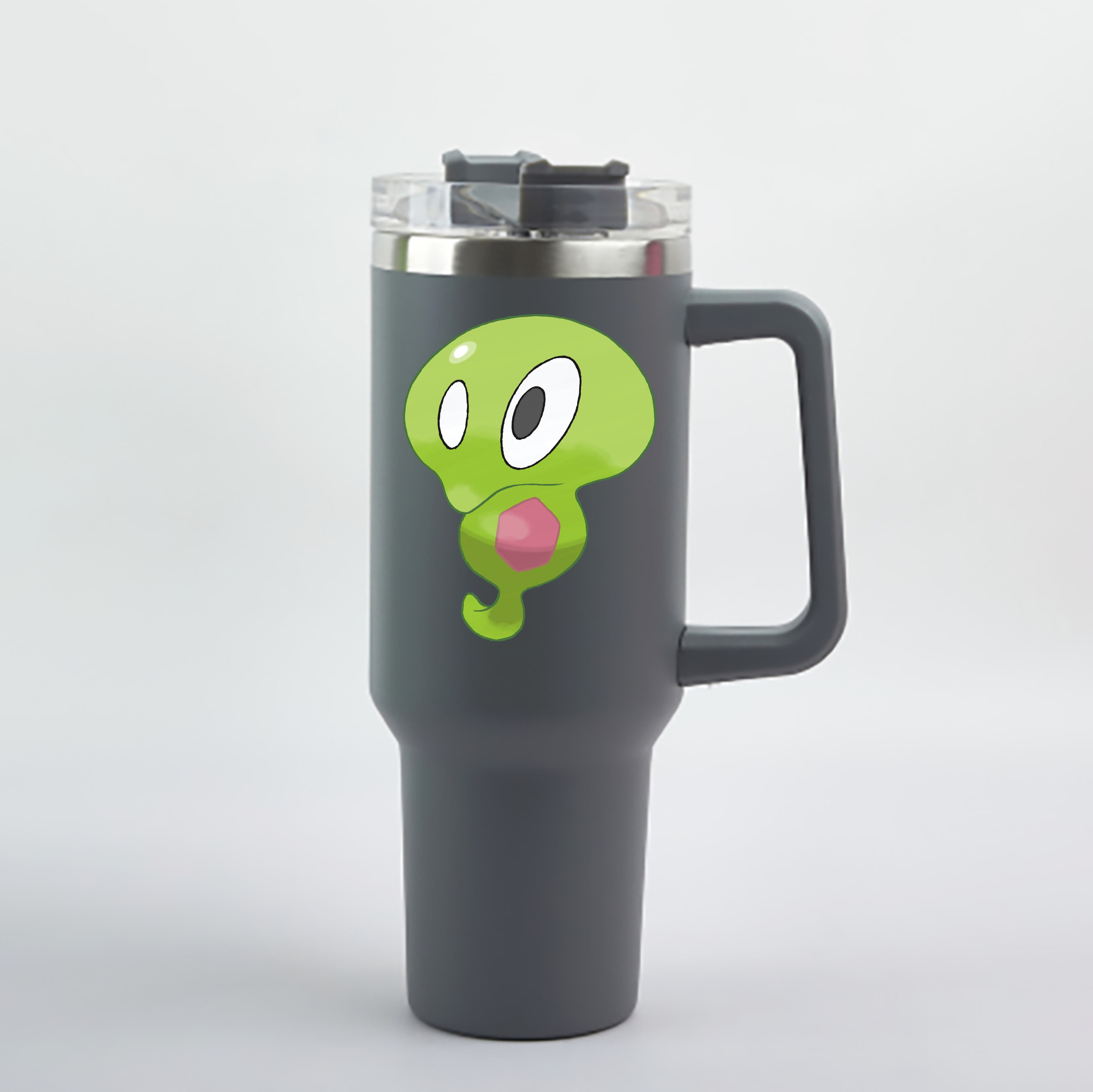 （画像用） ポケットモンスター Pokémon 1200mL車用タンブラー - クリスタルステッカー（プラスチックストロー付き）
