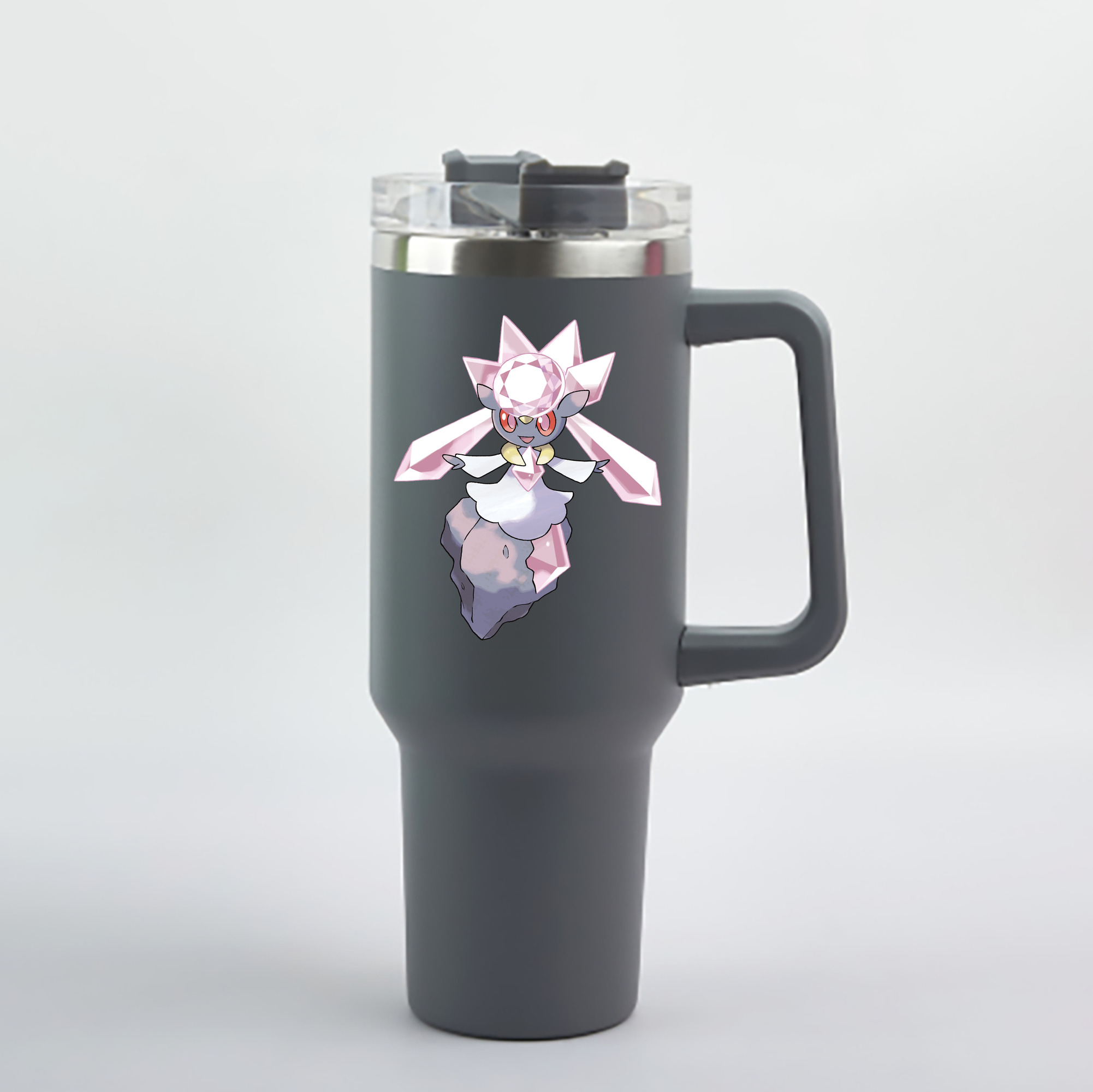 （画像用） ポケットモンスター Pokémon 1200mL車用タンブラー - クリスタルステッカー（プラスチックストロー付き）