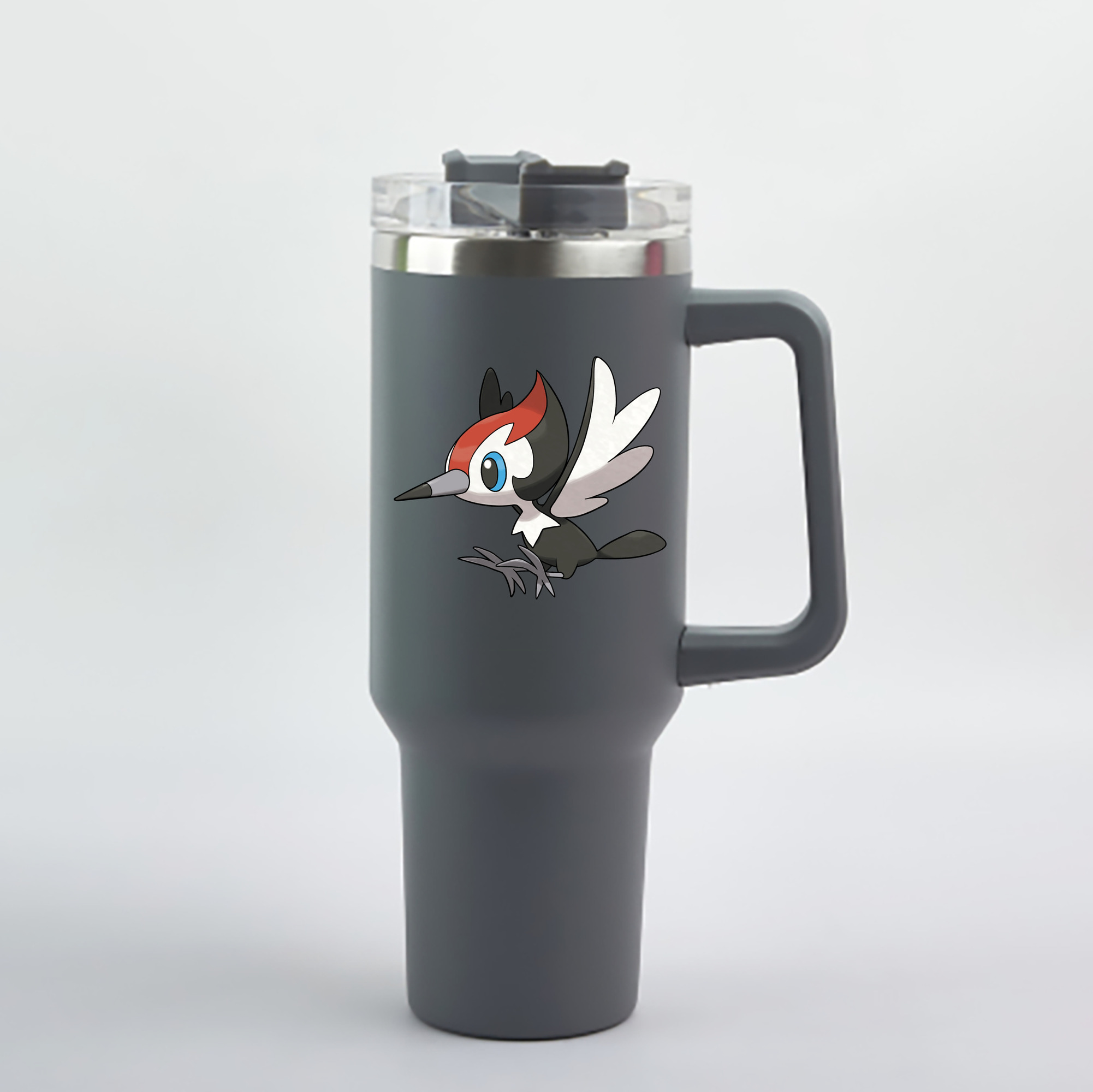 （画像用） ポケットモンスター Pokémon 1200mL車用タンブラー - クリスタルステッカー（プラスチックストロー付き）