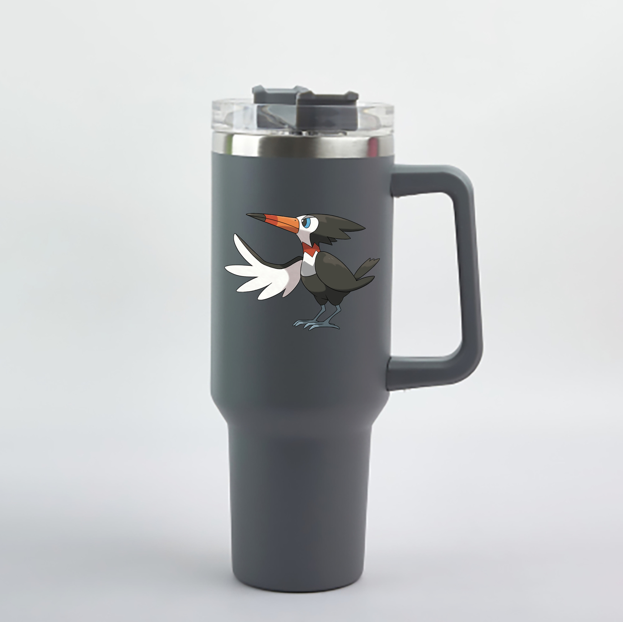 （画像用） ポケットモンスター Pokémon 1200mL車用タンブラー - クリスタルステッカー（プラスチックストロー付き）