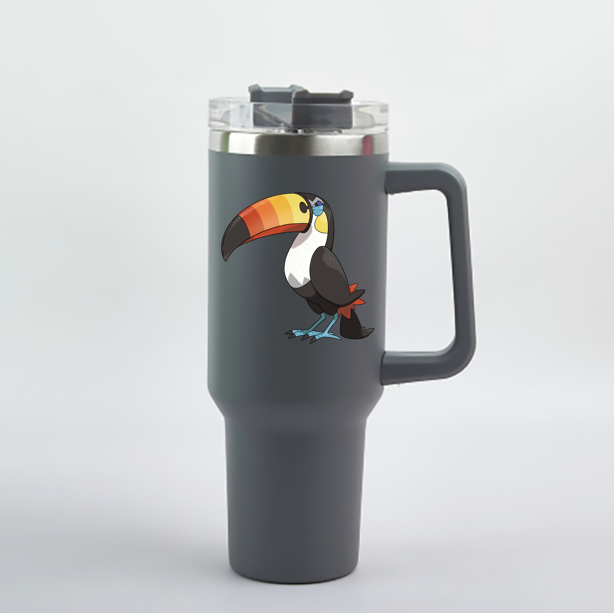 （画像用） ポケットモンスター Pokémon 1200mL車用タンブラー - クリスタルステッカー（プラスチックストロー付き）