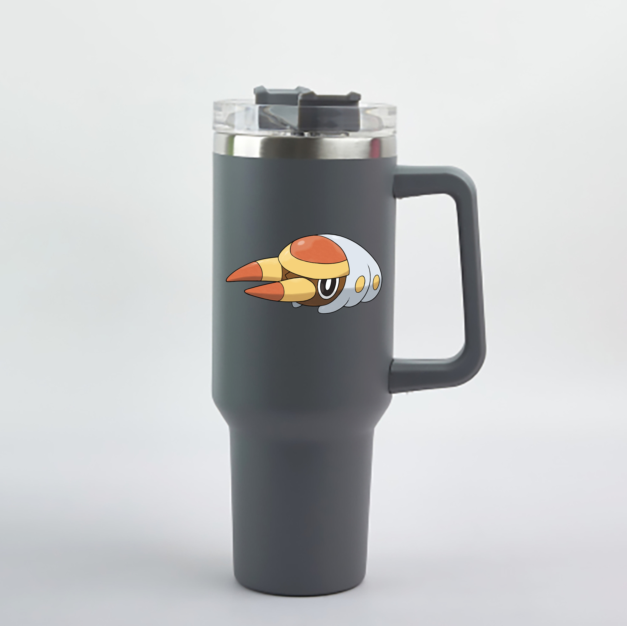 （画像用） ポケットモンスター Pokémon 1200mL車用タンブラー - クリスタルステッカー（プラスチックストロー付き）