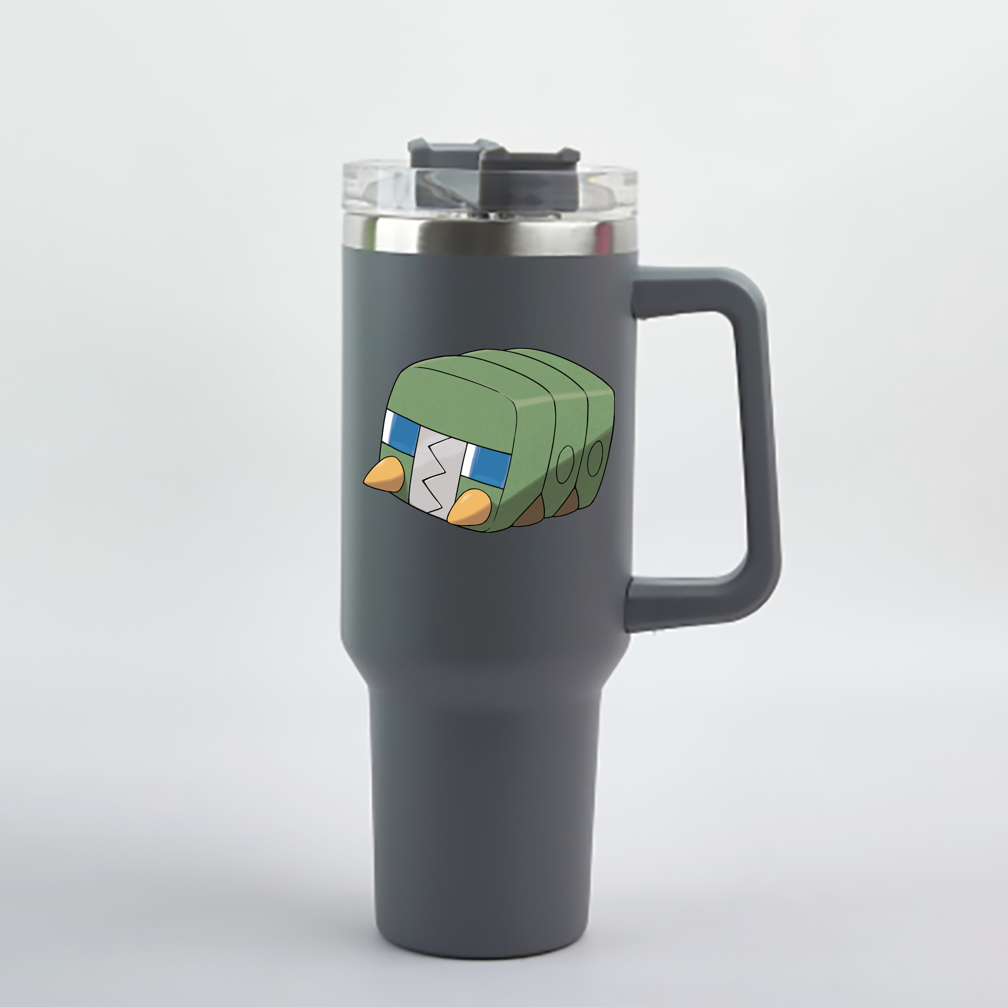 （画像用） ポケットモンスター Pokémon 1200mL車用タンブラー - クリスタルステッカー（プラスチックストロー付き）