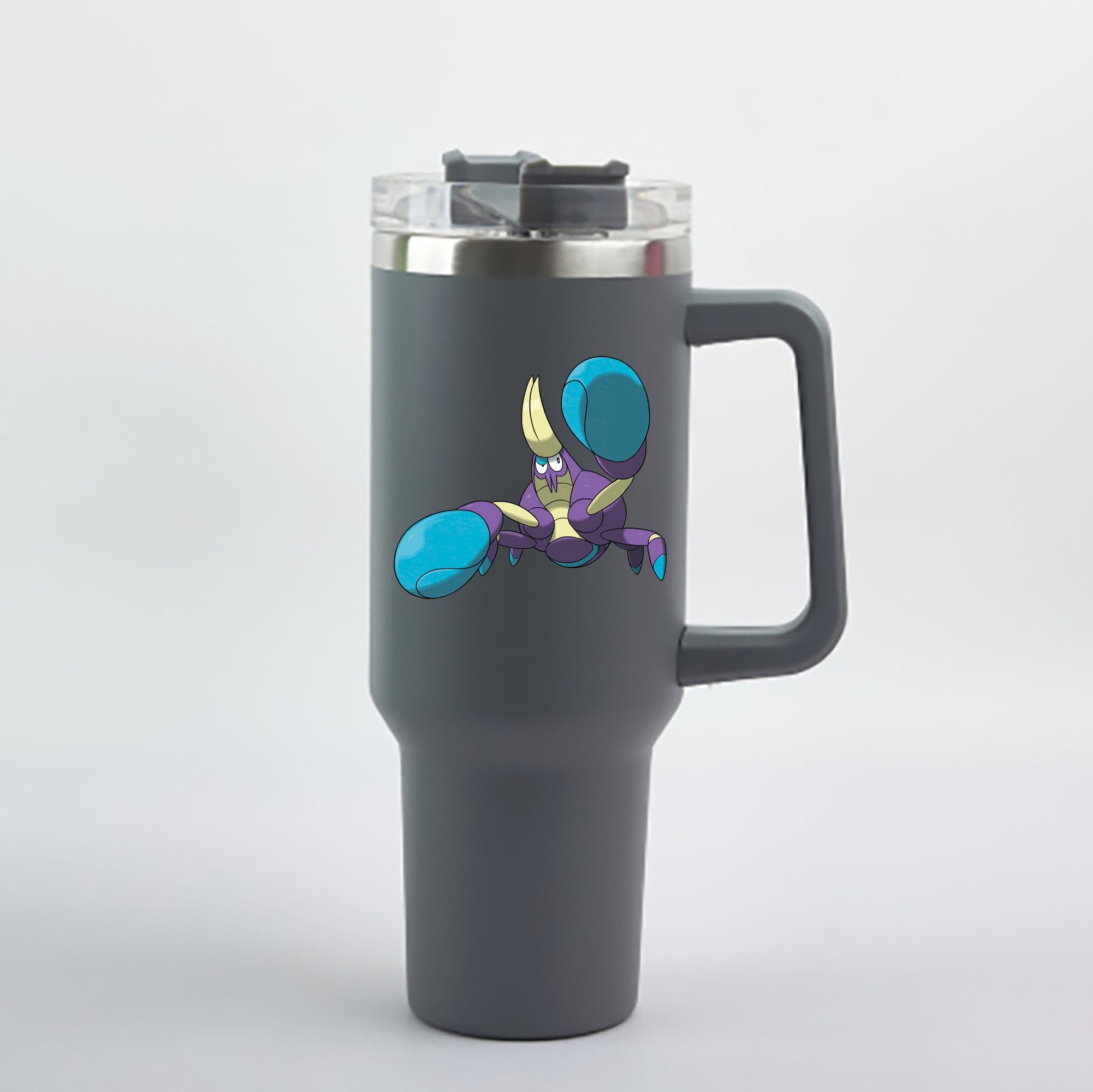 （画像用） ポケットモンスター Pokémon 1200mL車用タンブラー - クリスタルステッカー（プラスチックストロー付き）