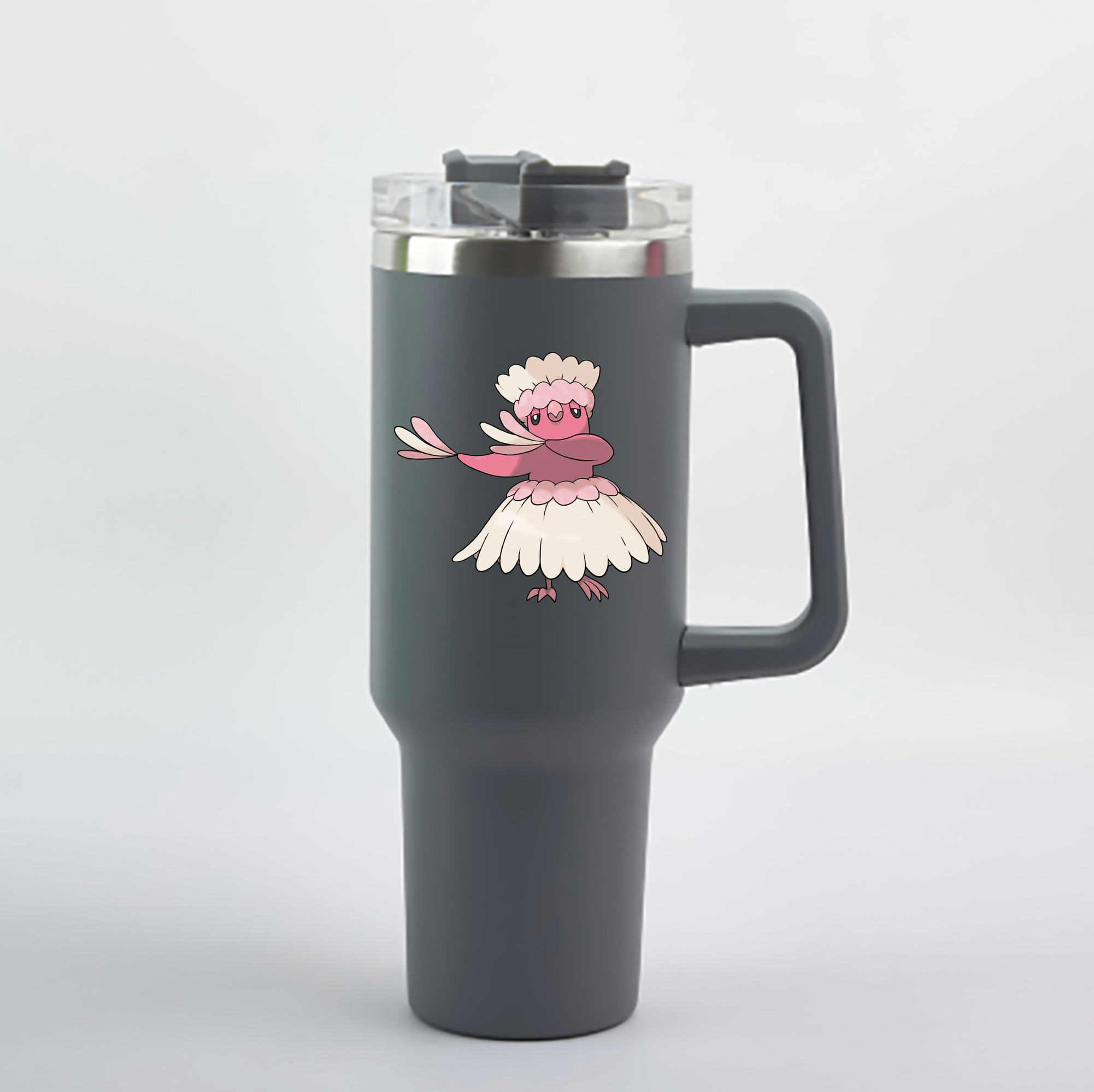 （画像用） ポケットモンスター Pokémon 1200mL車用タンブラー - クリスタルステッカー（プラスチックストロー付き）