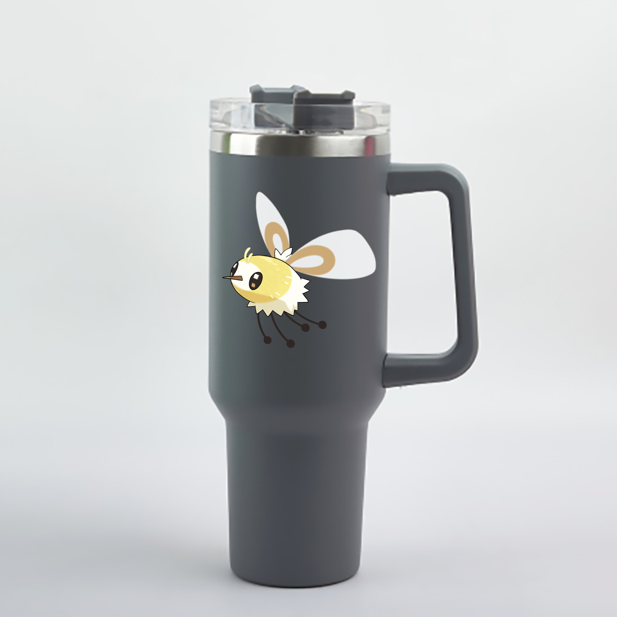 （画像用） ポケットモンスター Pokémon 1200mL車用タンブラー - クリスタルステッカー（プラスチックストロー付き）