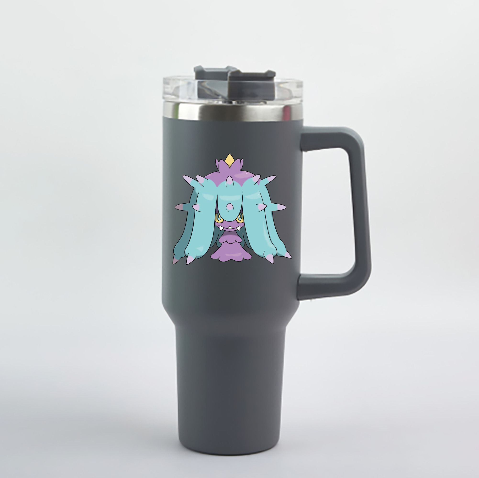 （画像用） ポケットモンスター Pokémon 1200mL車用タンブラー - クリスタルステッカー（プラスチックストロー付き）