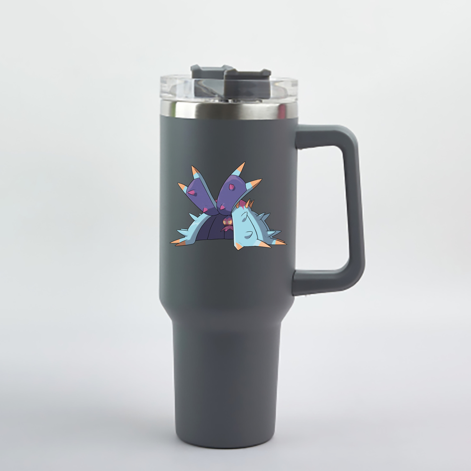 （画像用） ポケットモンスター Pokémon 1200mL車用タンブラー - クリスタルステッカー（プラスチックストロー付き）