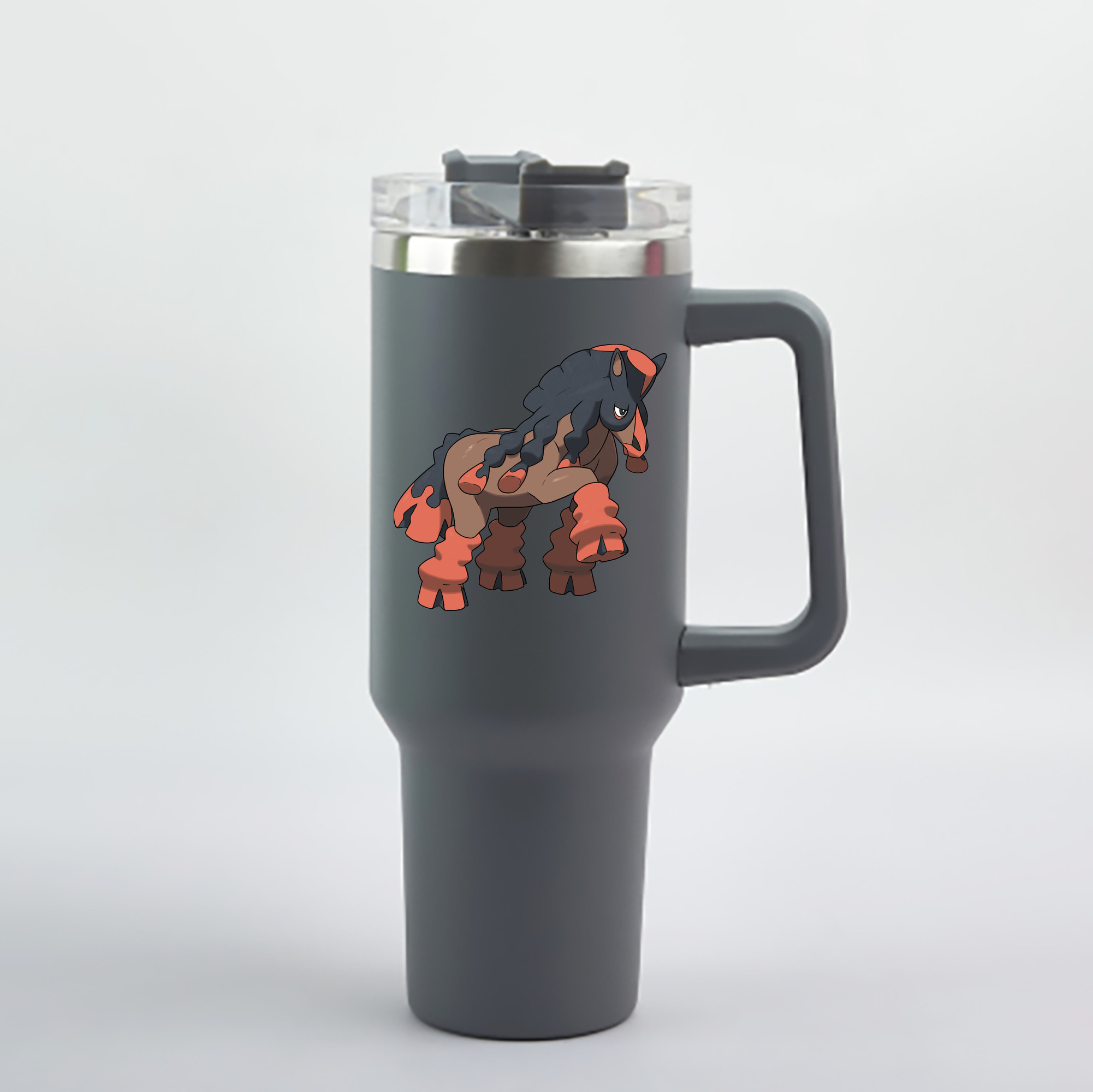 （画像用） ポケットモンスター Pokémon 1200mL車用タンブラー - クリスタルステッカー（プラスチックストロー付き）