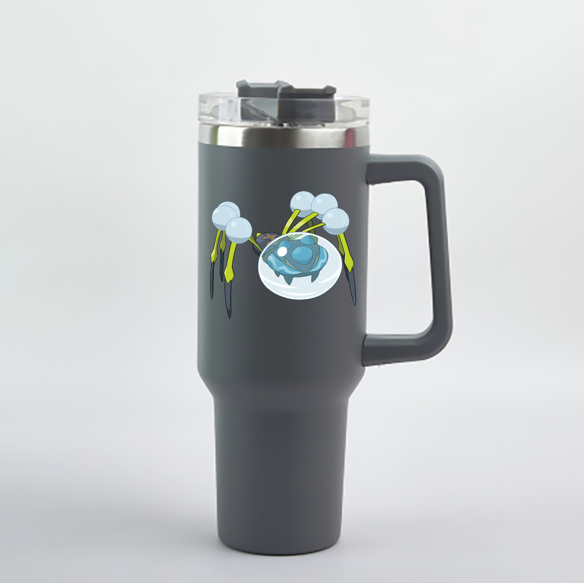 （画像用） ポケットモンスター Pokémon 1200mL車用タンブラー - クリスタルステッカー（プラスチックストロー付き）
