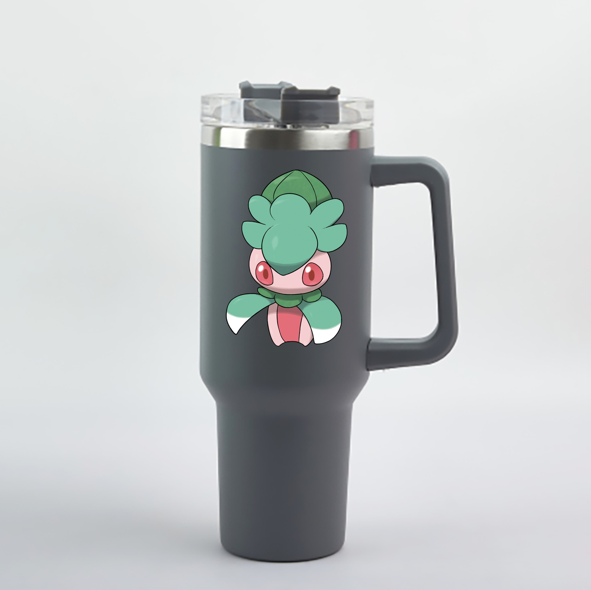 （画像用） ポケットモンスター Pokémon 1200mL車用タンブラー - クリスタルステッカー（プラスチックストロー付き）