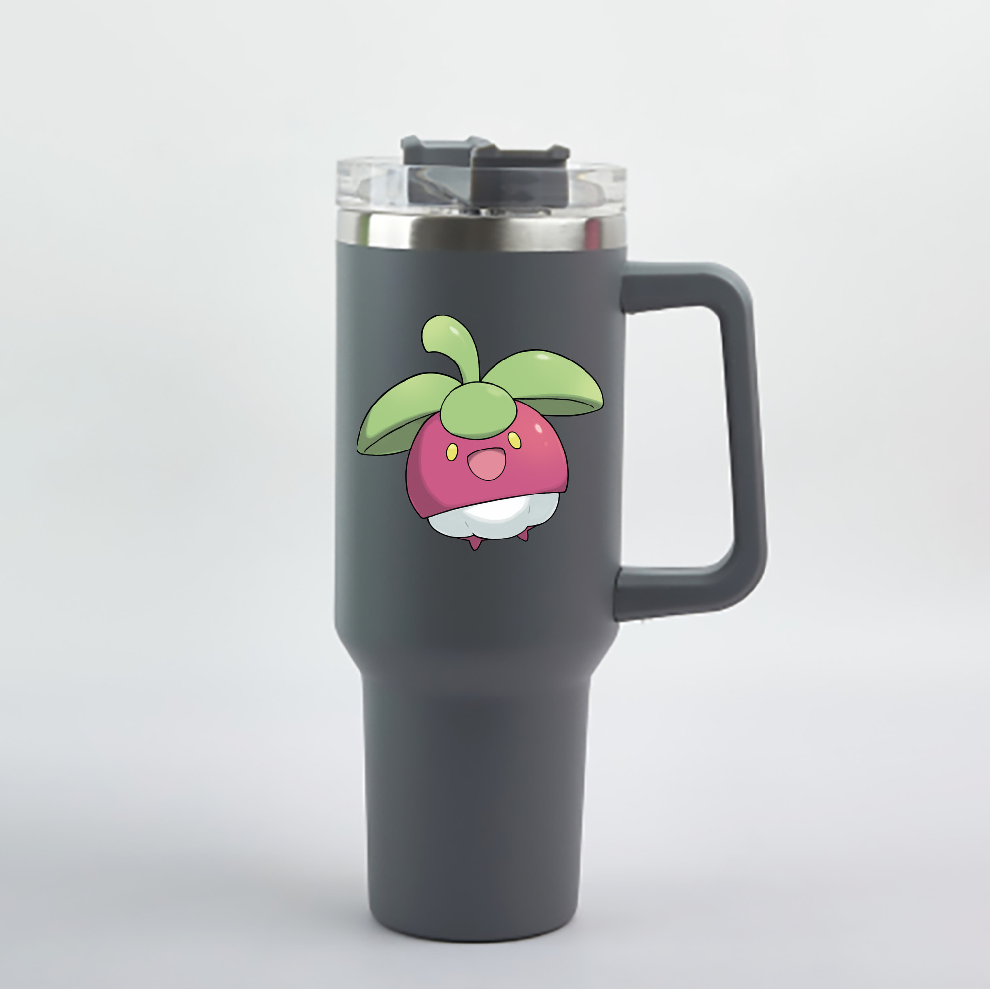 （画像用） ポケットモンスター Pokémon 1200mL車用タンブラー - クリスタルステッカー（プラスチックストロー付き）