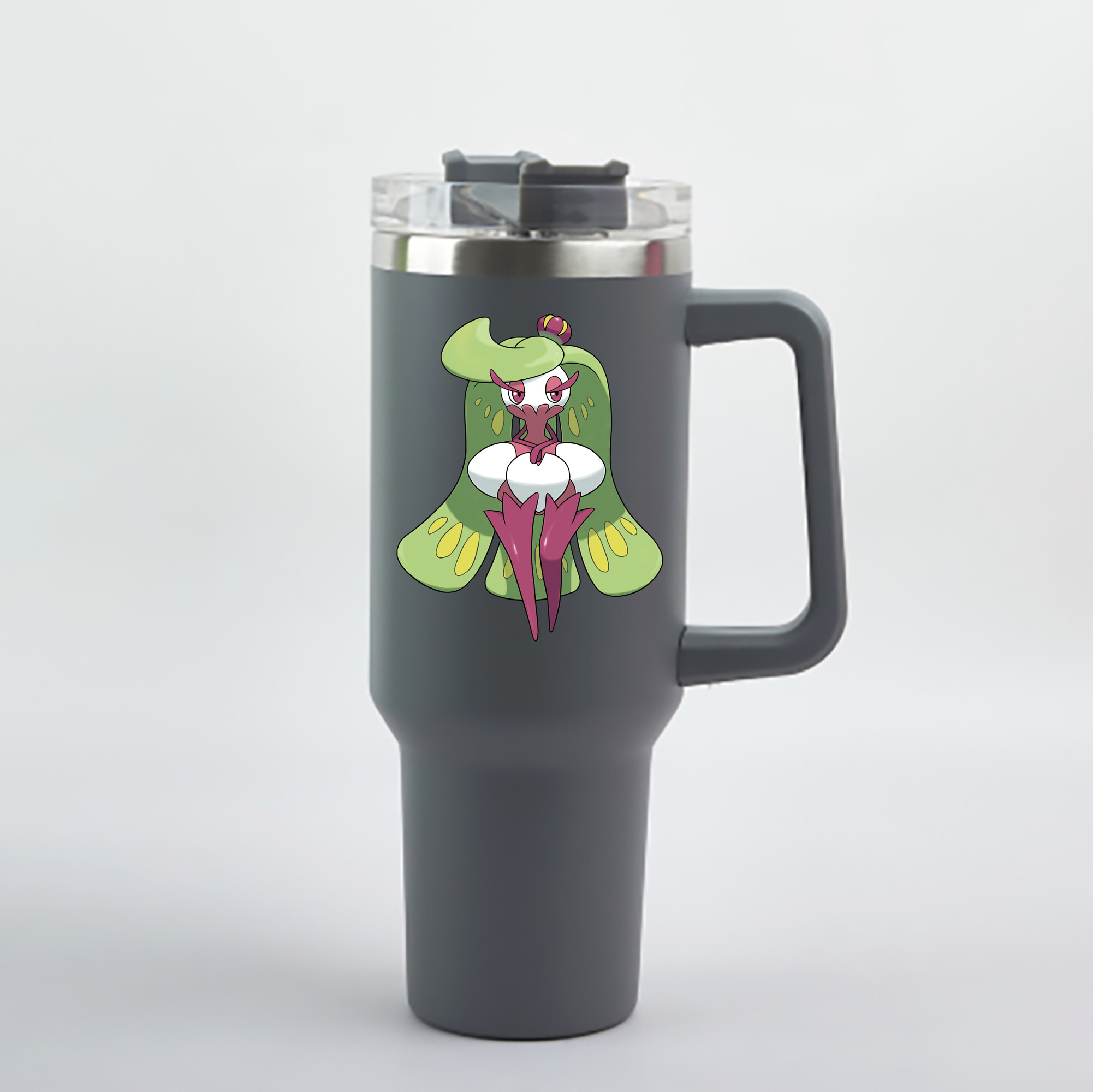 （画像用） ポケットモンスター Pokémon 1200mL車用タンブラー - クリスタルステッカー（プラスチックストロー付き）
