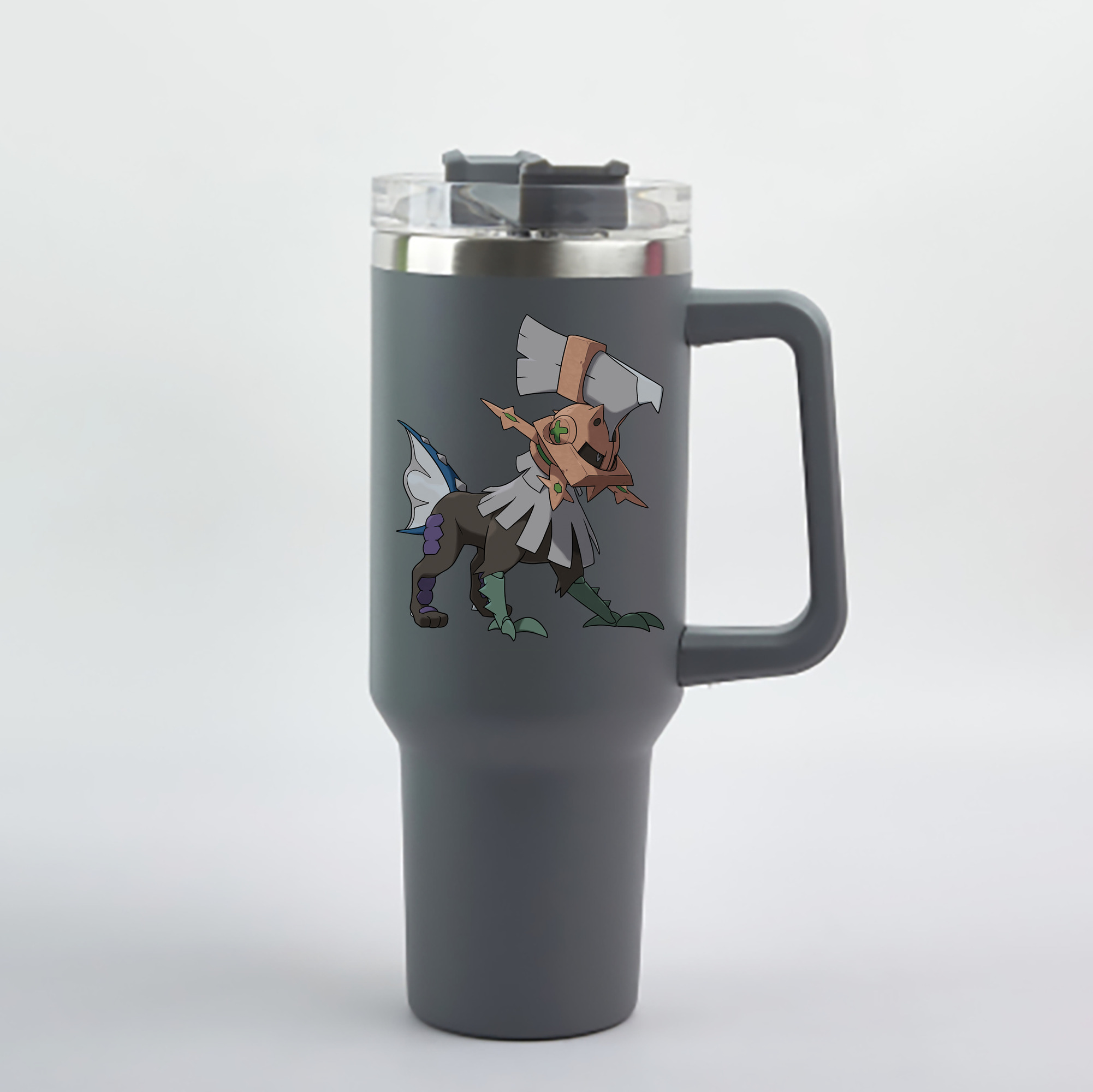 （画像用） ポケットモンスター Pokémon 1200mL車用タンブラー - クリスタルステッカー（プラスチックストロー付き）