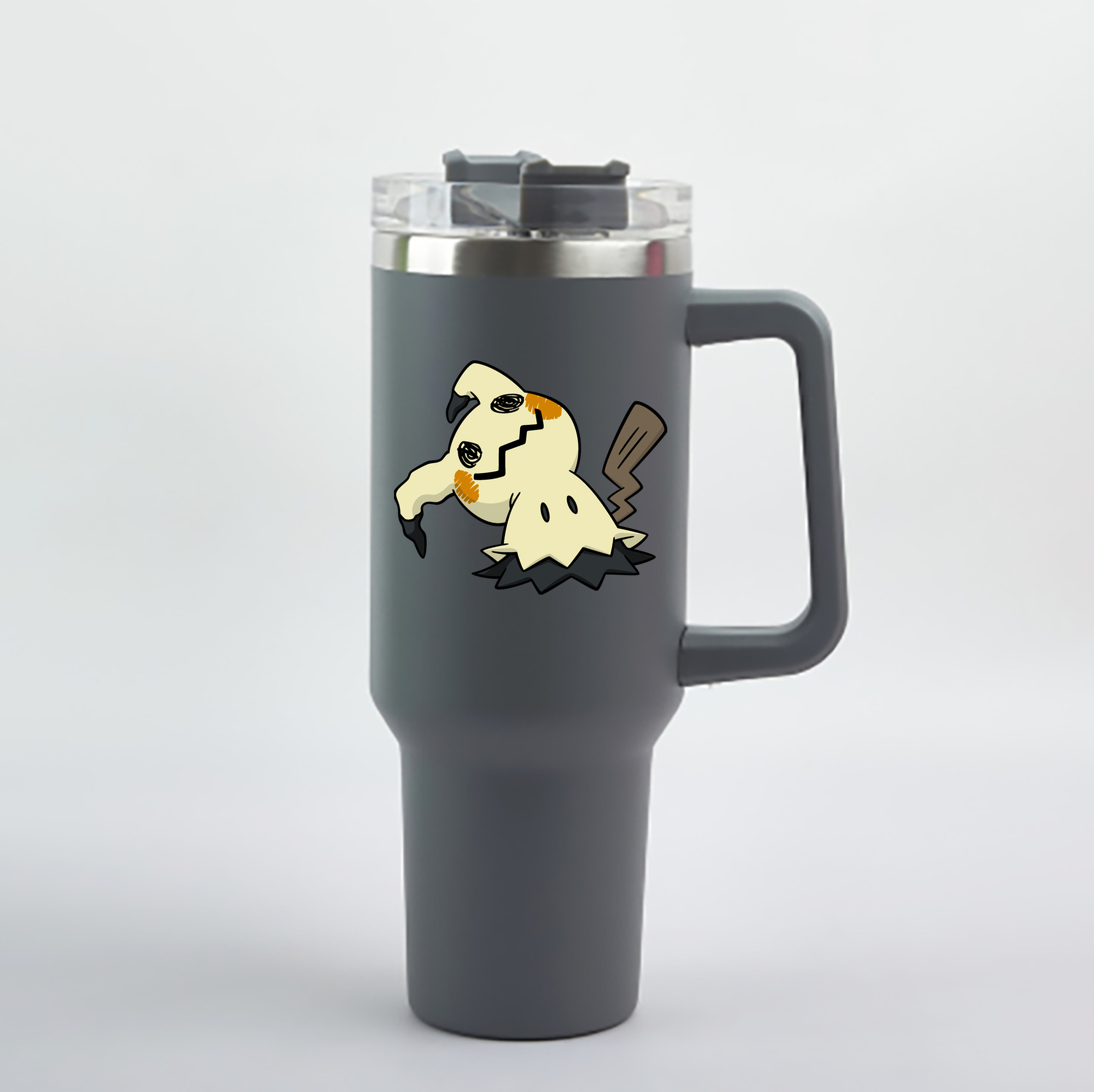（画像用） ポケットモンスター Pokémon 1200mL車用タンブラー - クリスタルステッカー（プラスチックストロー付き）