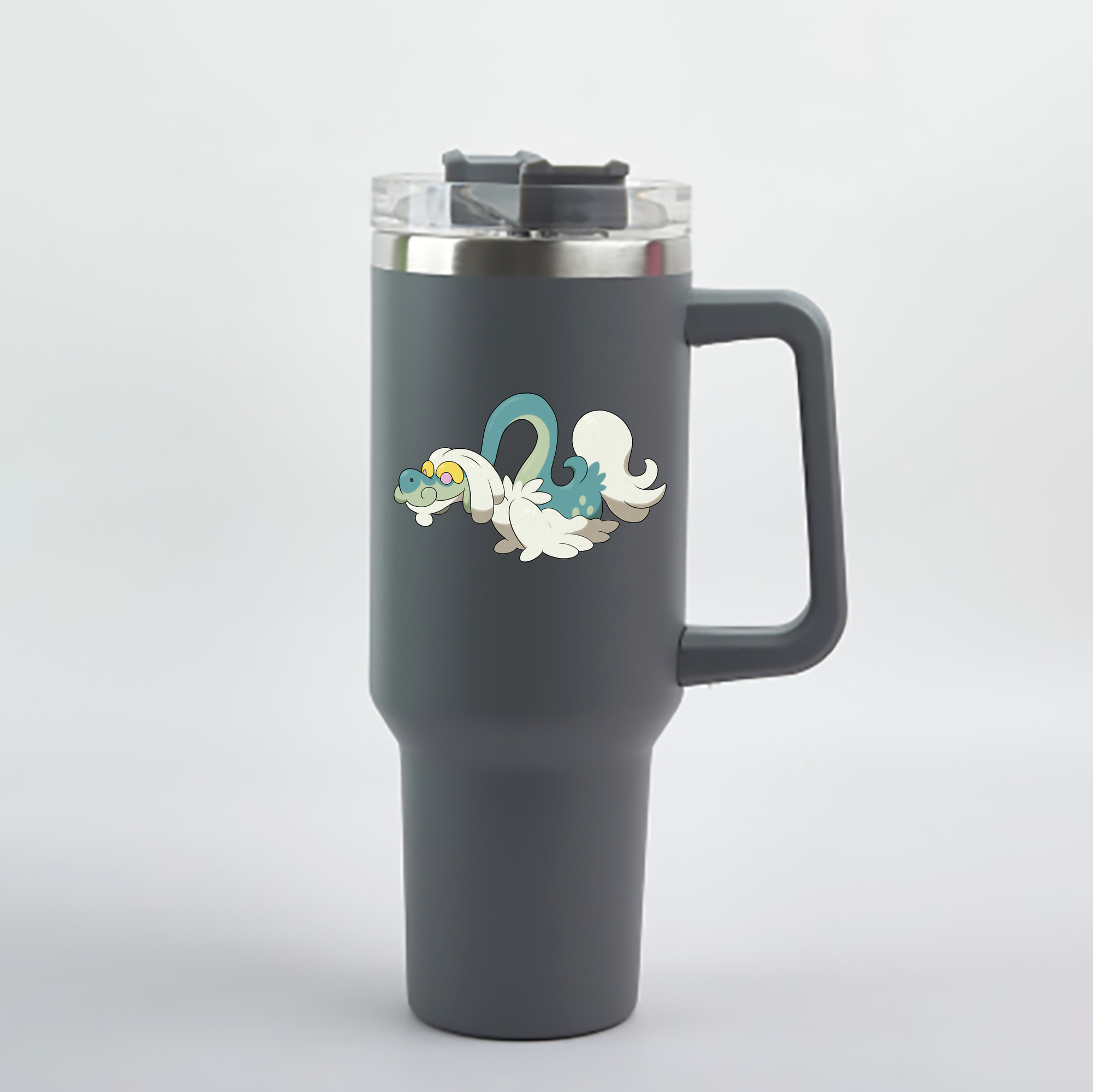 （画像用） ポケットモンスター Pokémon 1200mL車用タンブラー - クリスタルステッカー（プラスチックストロー付き）