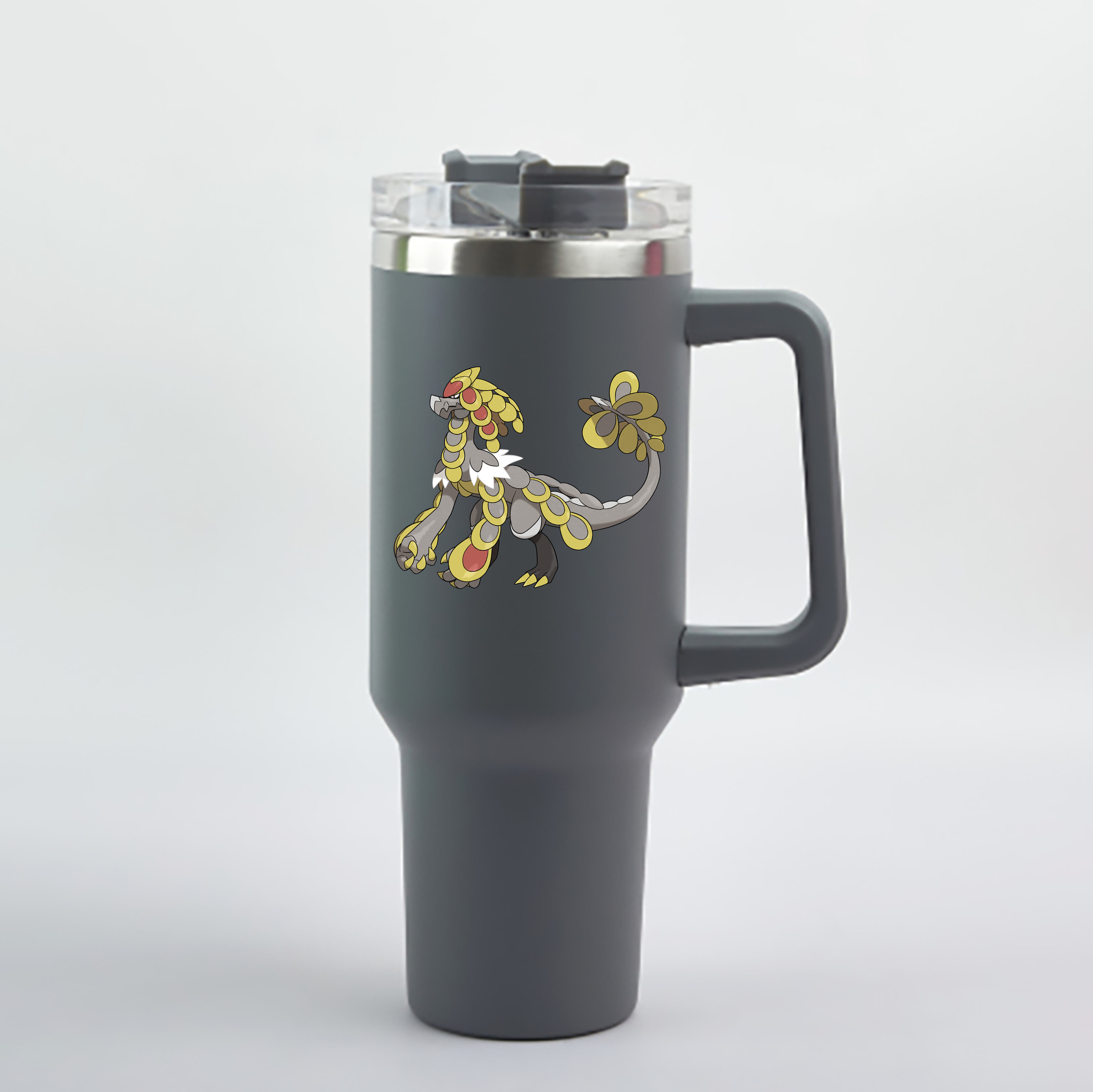 （画像用） ポケットモンスター Pokémon 1200mL車用タンブラー - クリスタルステッカー（プラスチックストロー付き）