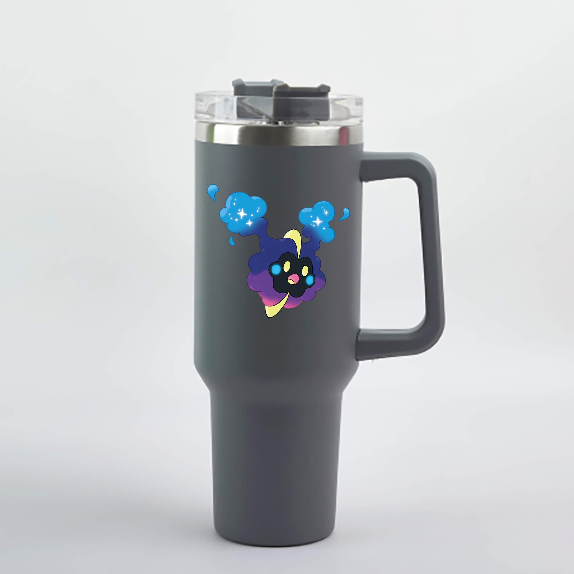（画像用） ポケットモンスター Pokémon 1200mL車用タンブラー - クリスタルステッカー（プラスチックストロー付き）