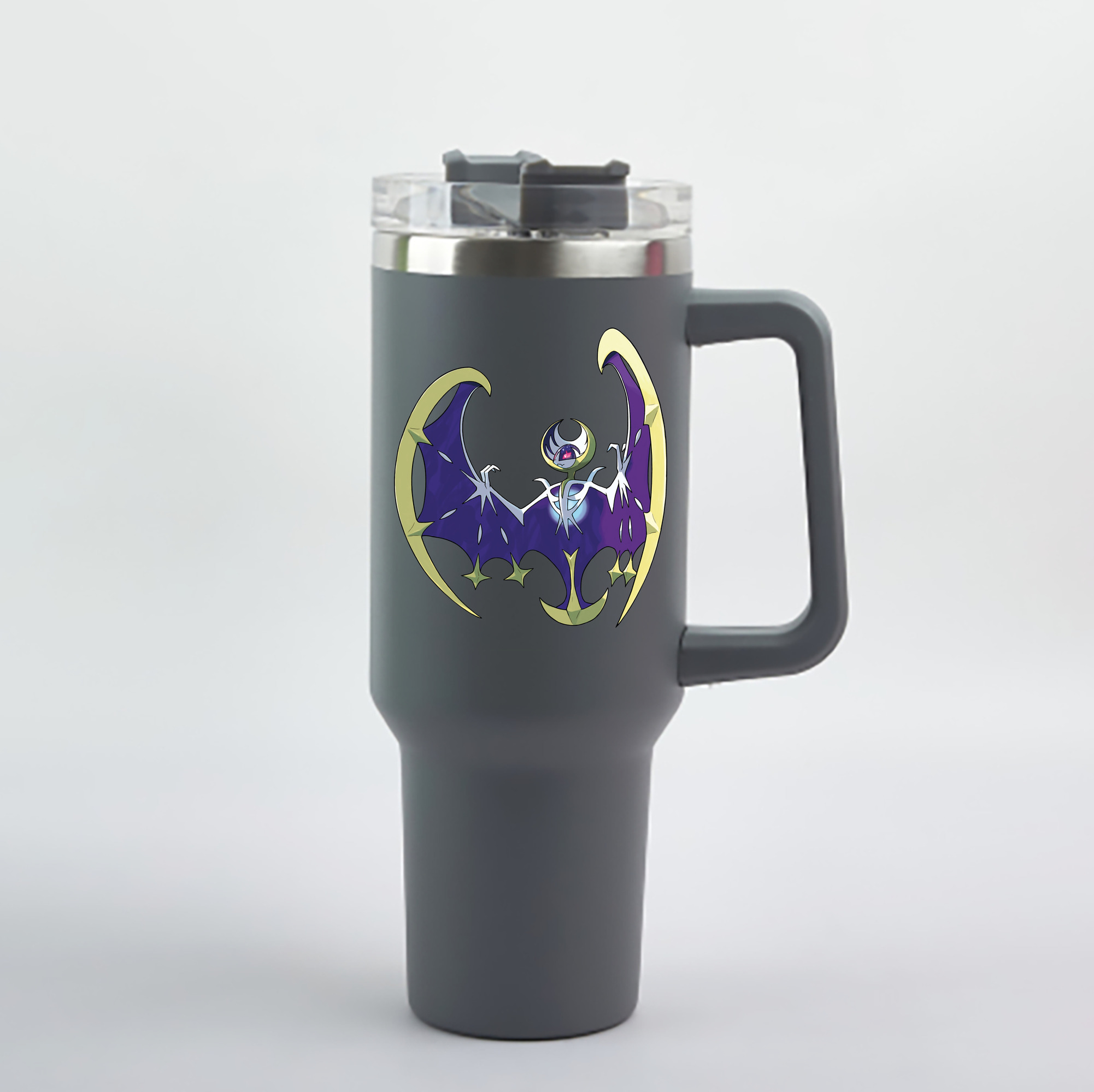 （画像用） ポケットモンスター Pokémon 1200mL車用タンブラー - クリスタルステッカー（プラスチックストロー付き）