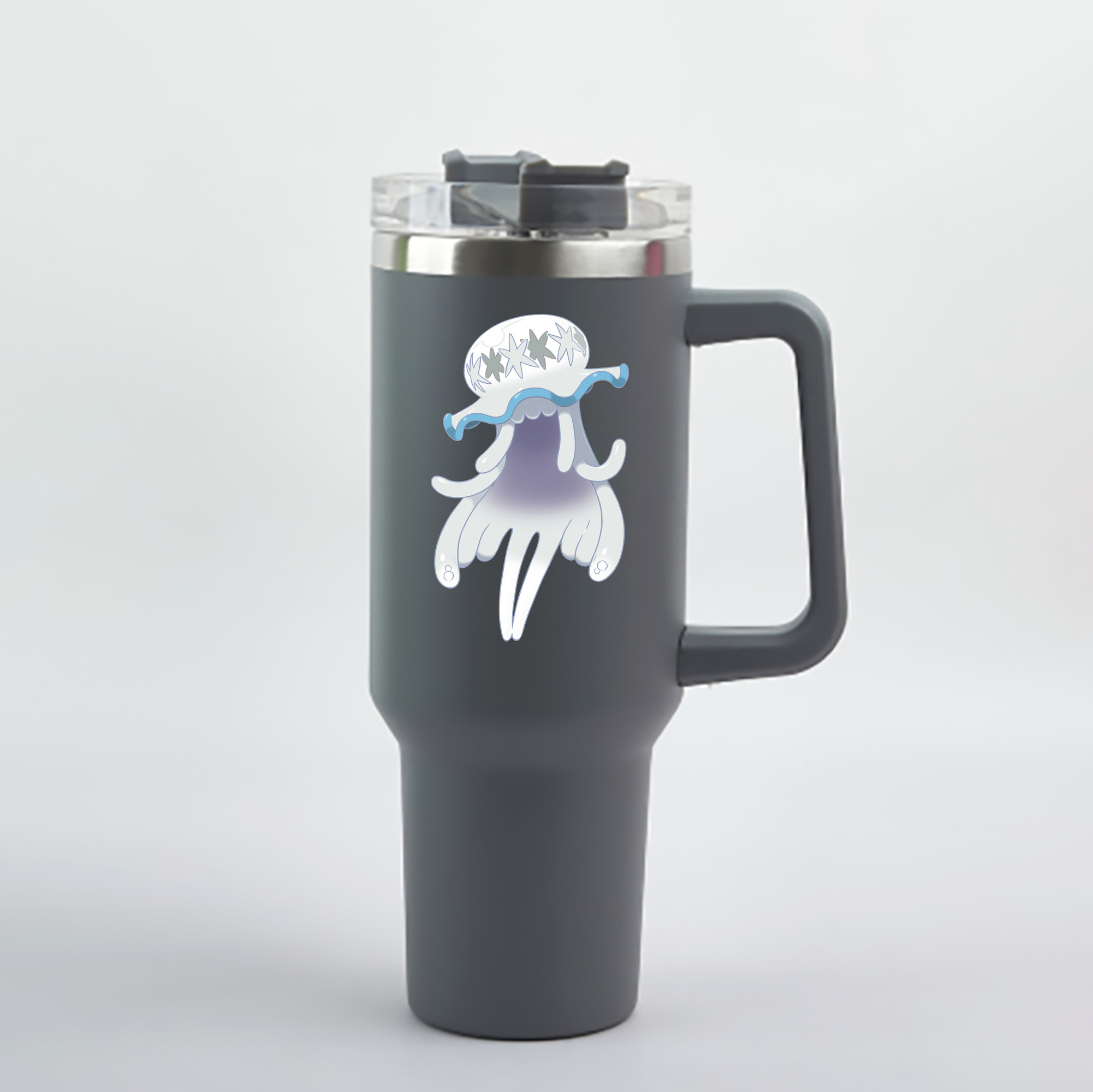（画像用） ポケットモンスター Pokémon 1200mL車用タンブラー - クリスタルステッカー（プラスチックストロー付き）