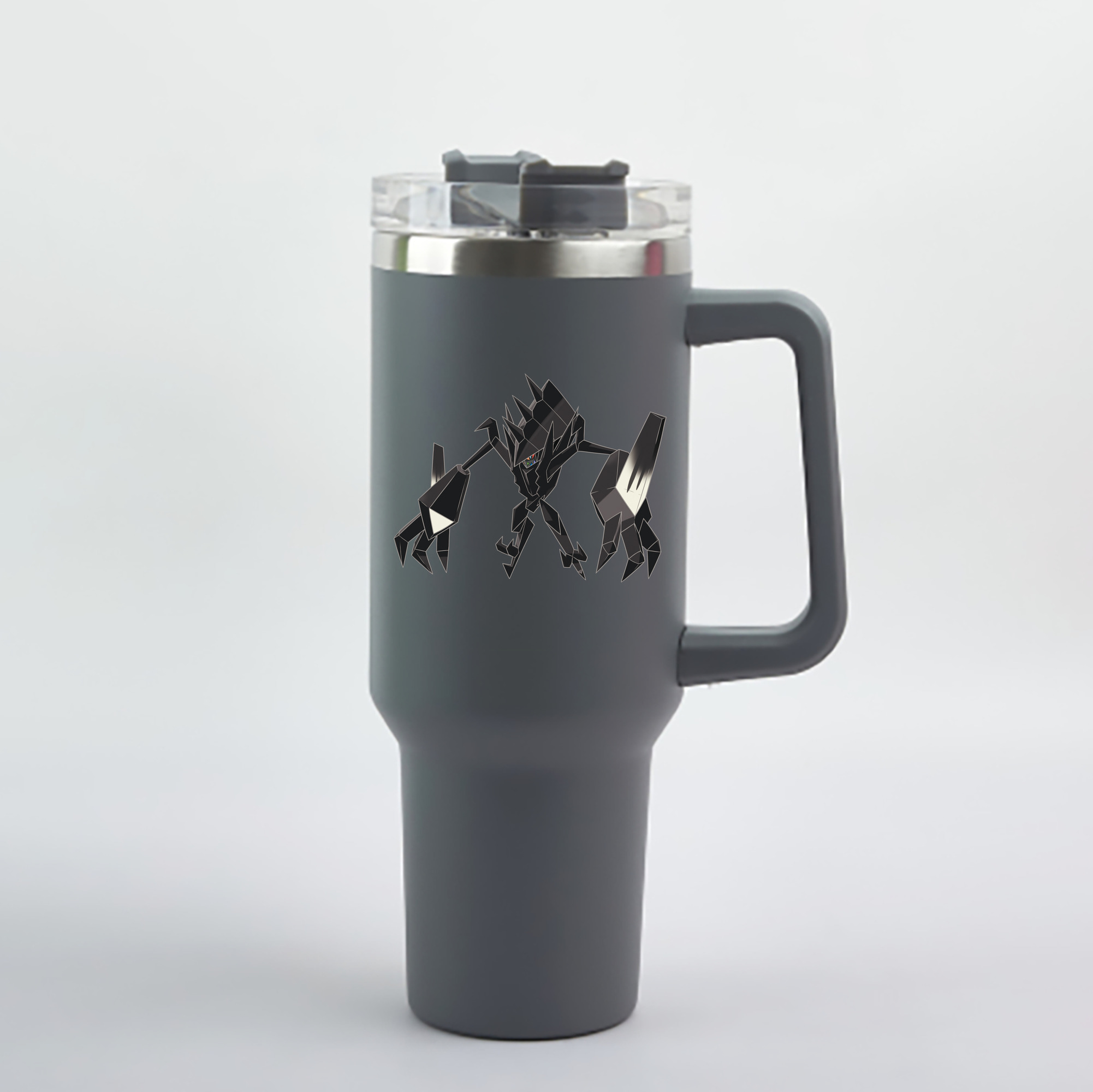 （画像用） ポケットモンスター Pokémon 1200mL車用タンブラー - クリスタルステッカー（プラスチックストロー付き）