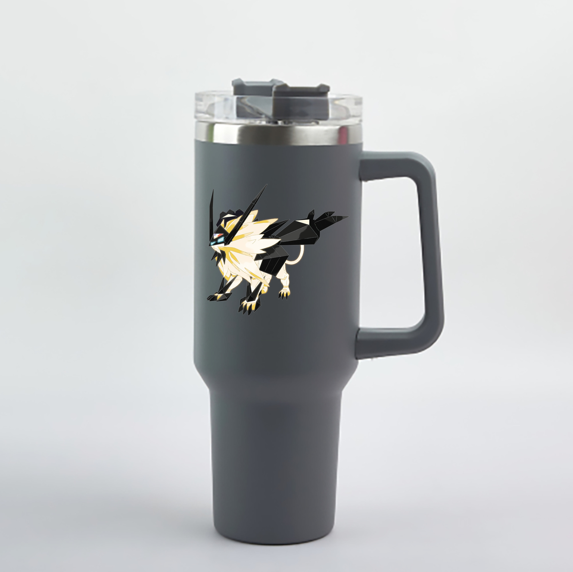 （画像用） ポケットモンスター Pokémon 1200mL車用タンブラー - クリスタルステッカー（プラスチックストロー付き）