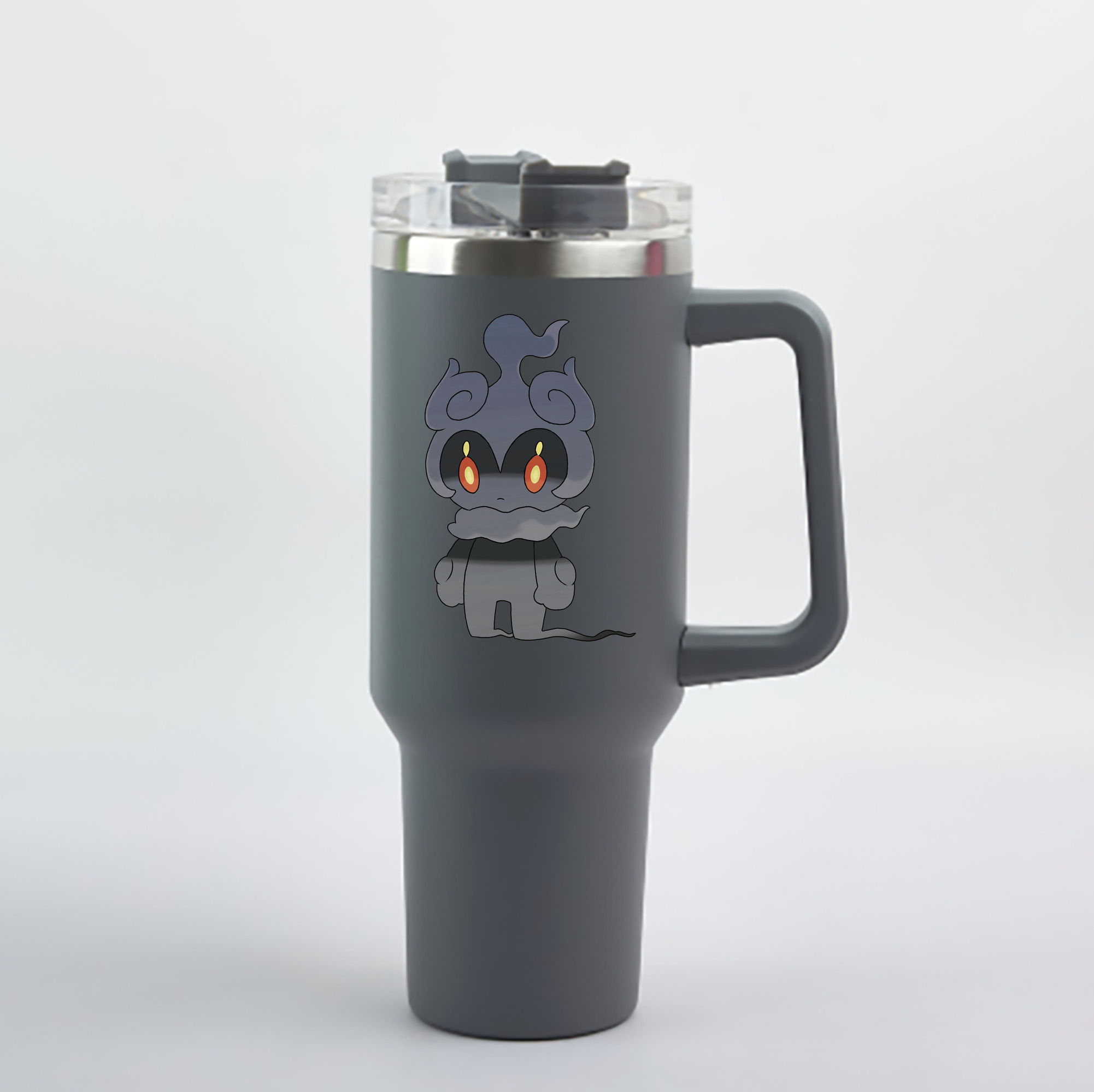 （画像用） ポケットモンスター Pokémon 1200mL車用タンブラー - クリスタルステッカー（プラスチックストロー付き）