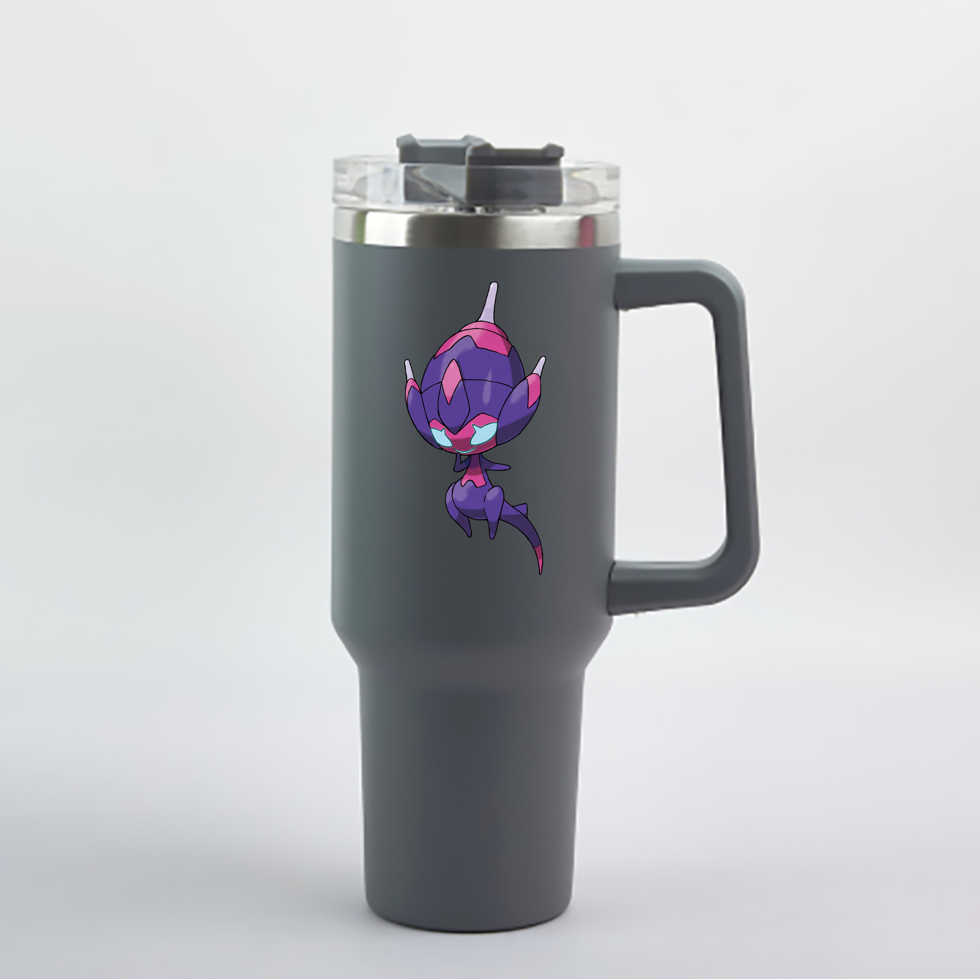 （画像用） ポケットモンスター Pokémon 1200mL車用タンブラー - クリスタルステッカー（プラスチックストロー付き）