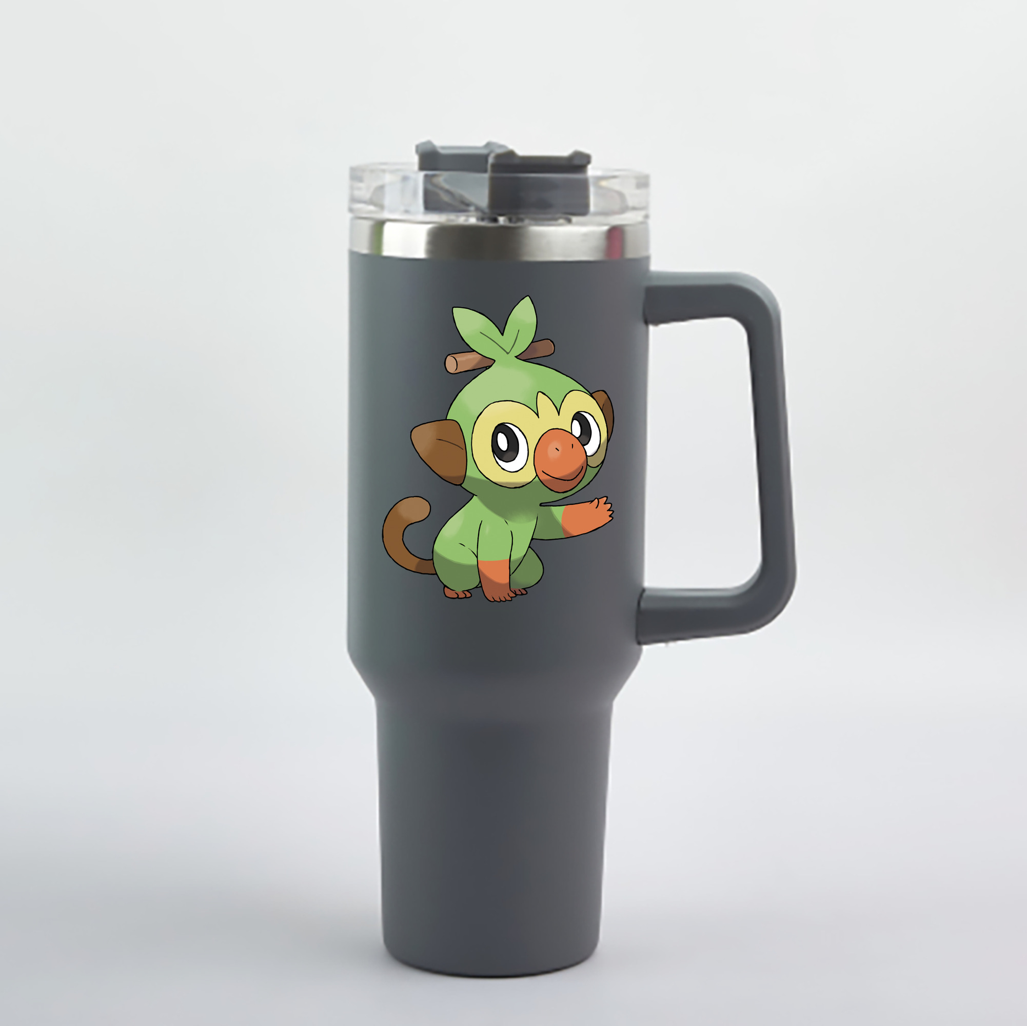 （画像用） ポケットモンスター Pokémon 1200mL車用タンブラー - クリスタルステッカー（プラスチックストロー付き）