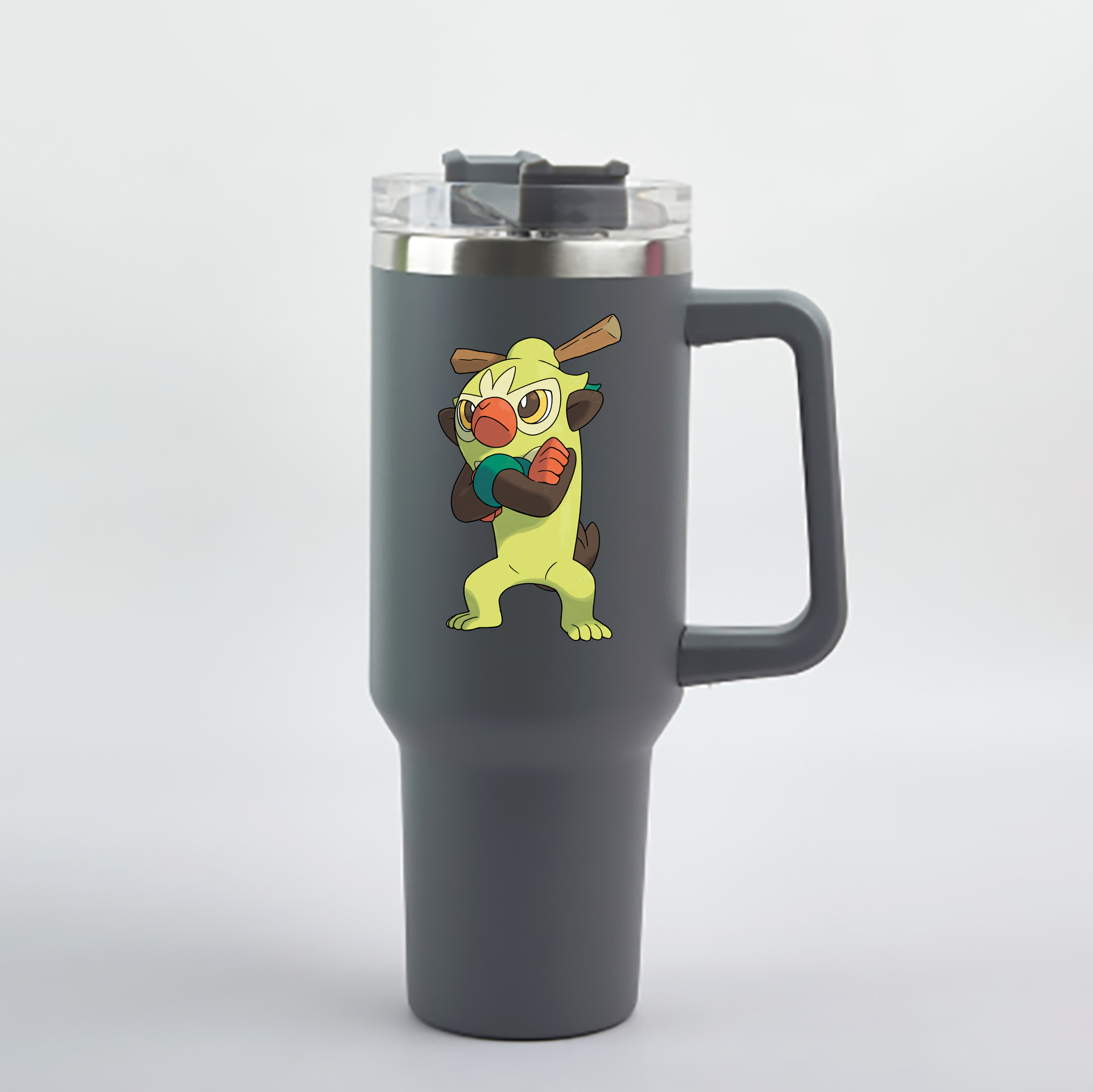 （画像用） ポケットモンスター Pokémon 1200mL車用タンブラー - クリスタルステッカー（プラスチックストロー付き）