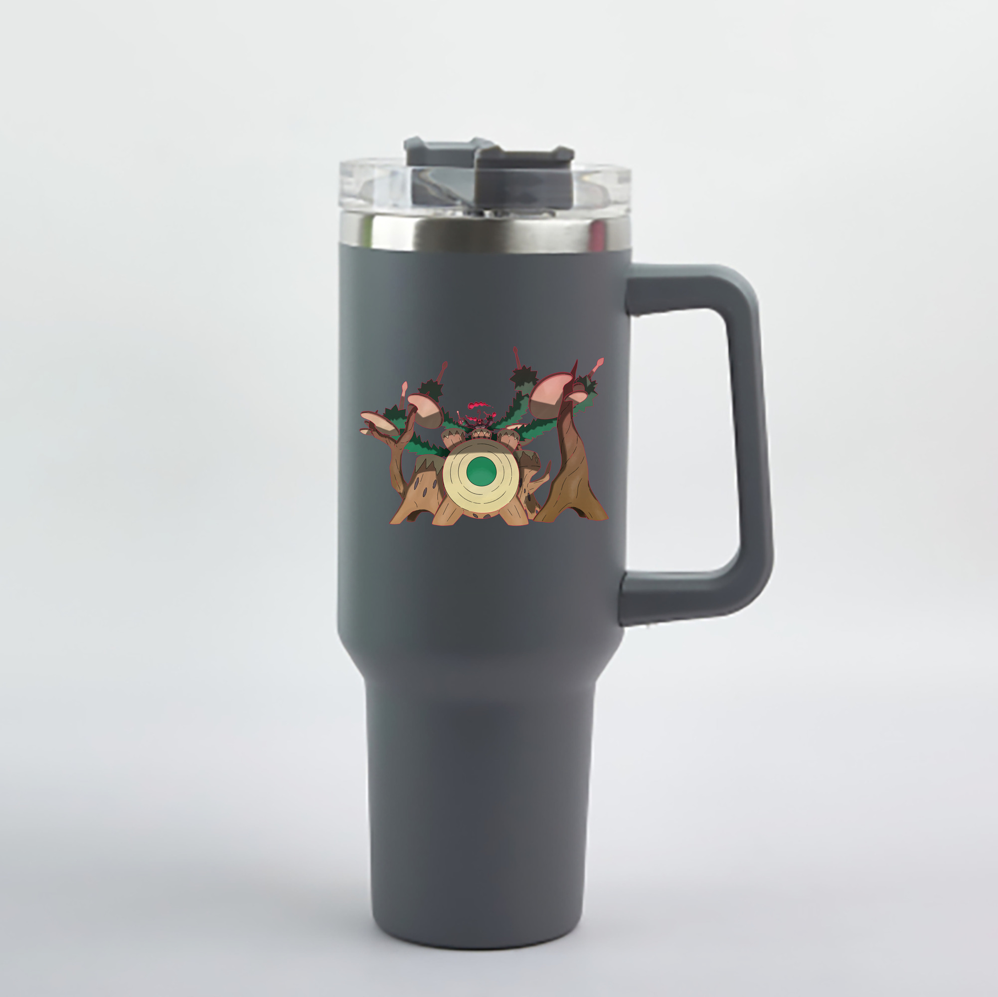 （画像用） ポケットモンスター Pokémon 1200mL車用タンブラー - クリスタルステッカー（プラスチックストロー付き）