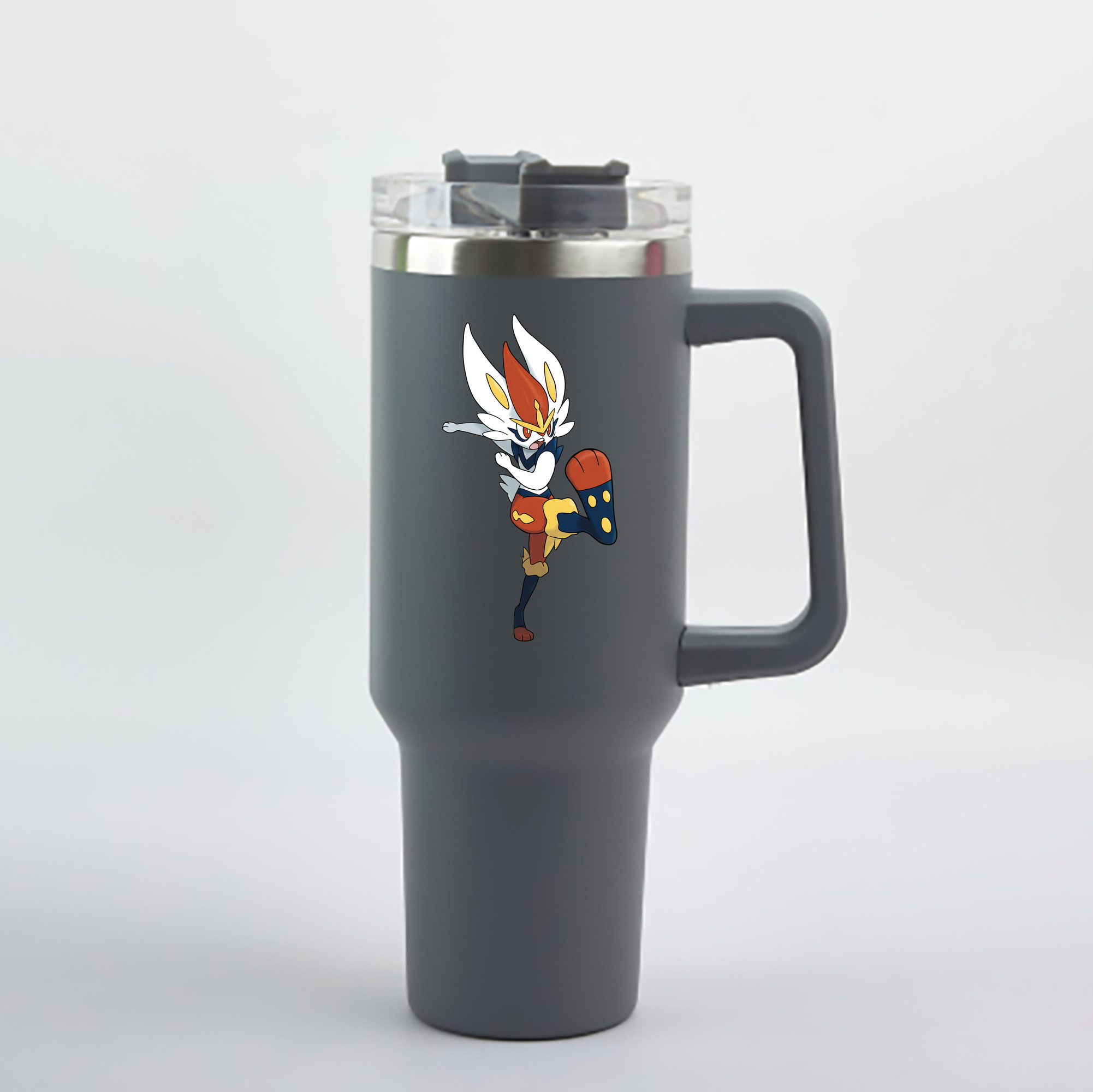 （画像用） ポケットモンスター Pokémon 1200mL車用タンブラー - クリスタルステッカー（プラスチックストロー付き）