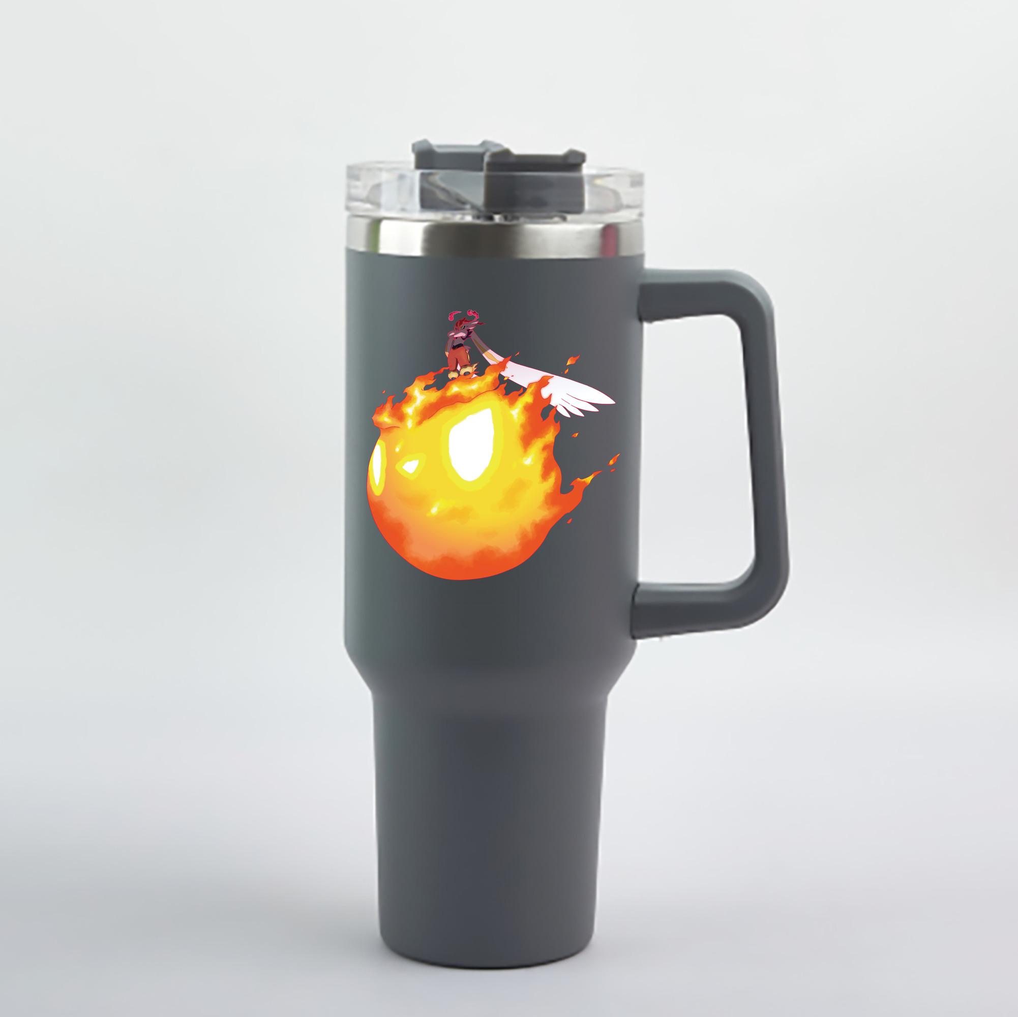 （画像用） ポケットモンスター Pokémon 1200mL車用タンブラー - クリスタルステッカー（プラスチックストロー付き）