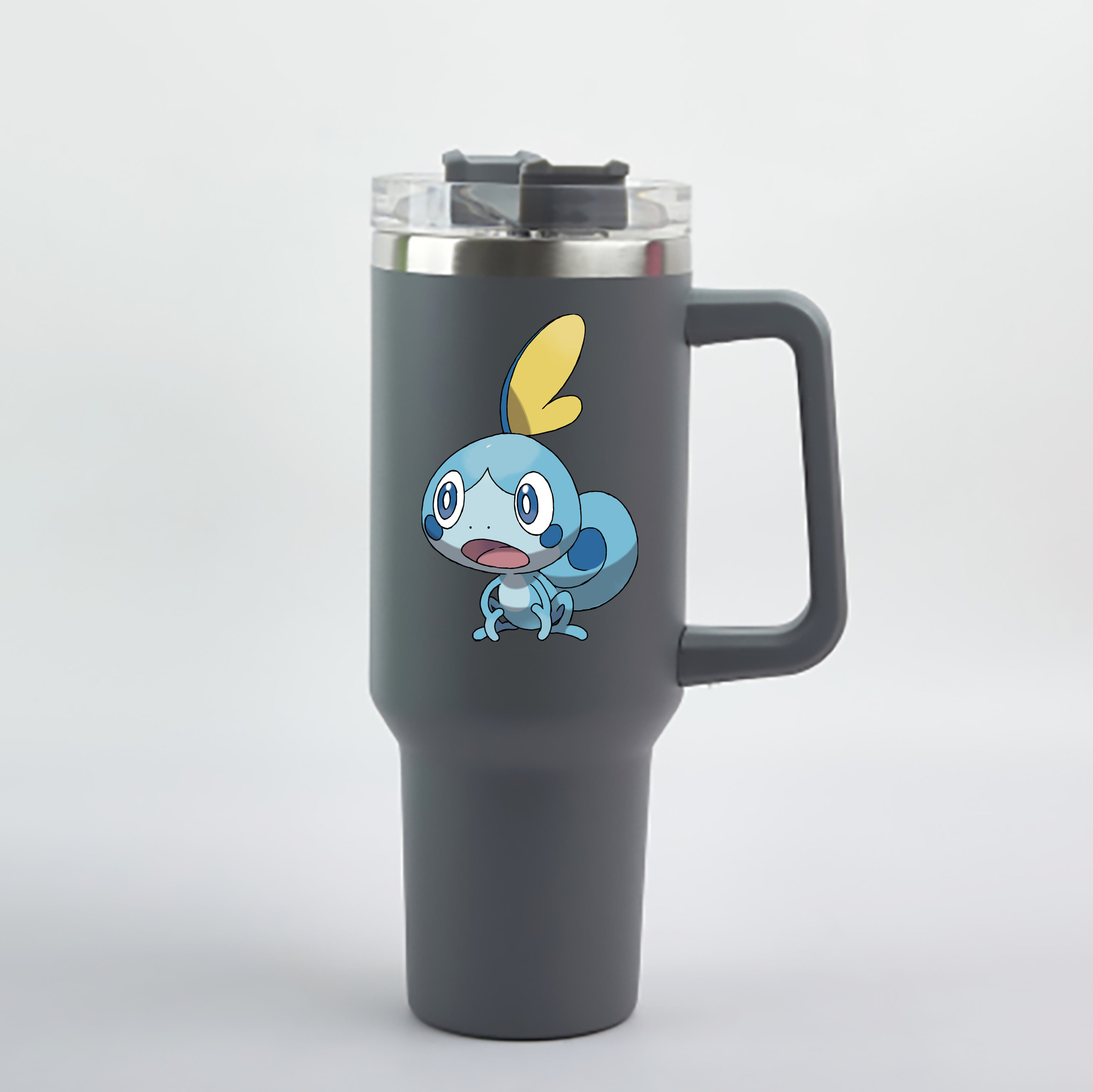 （画像用） ポケットモンスター Pokémon 1200mL車用タンブラー - クリスタルステッカー（プラスチックストロー付き）