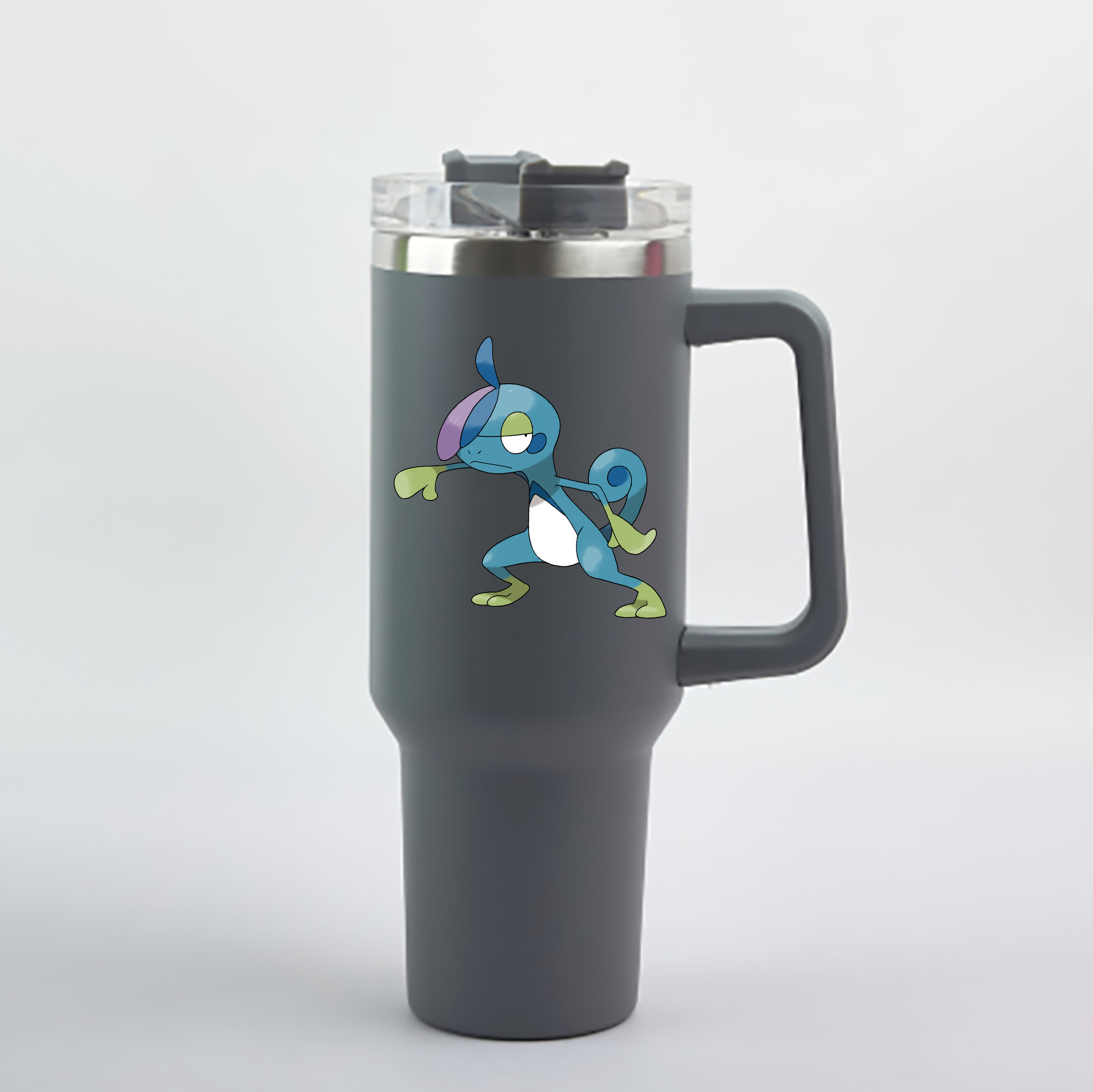 （画像用） ポケットモンスター Pokémon 1200mL車用タンブラー - クリスタルステッカー（プラスチックストロー付き）