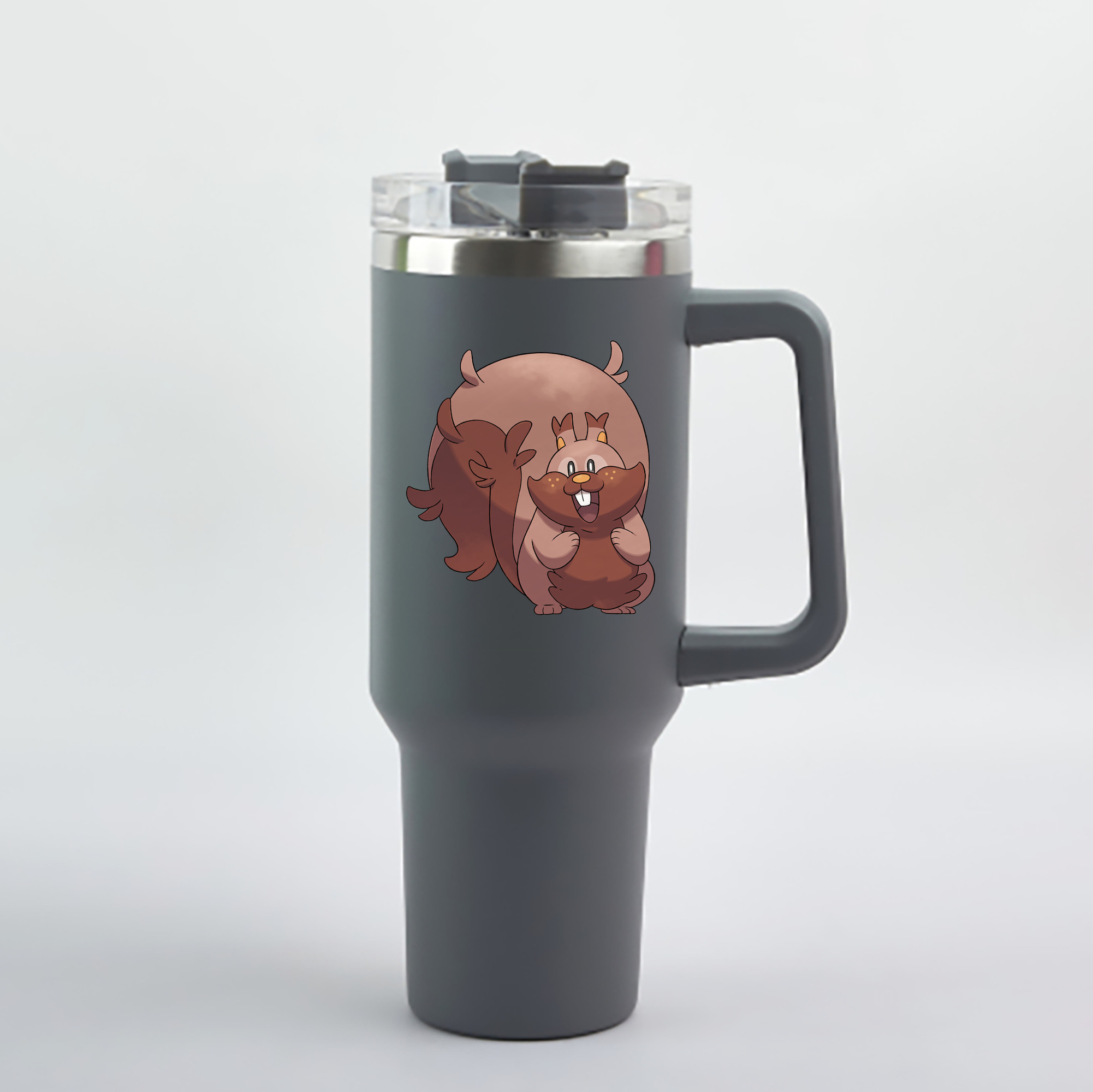 （画像用） ポケットモンスター Pokémon 1200mL車用タンブラー - クリスタルステッカー（プラスチックストロー付き）