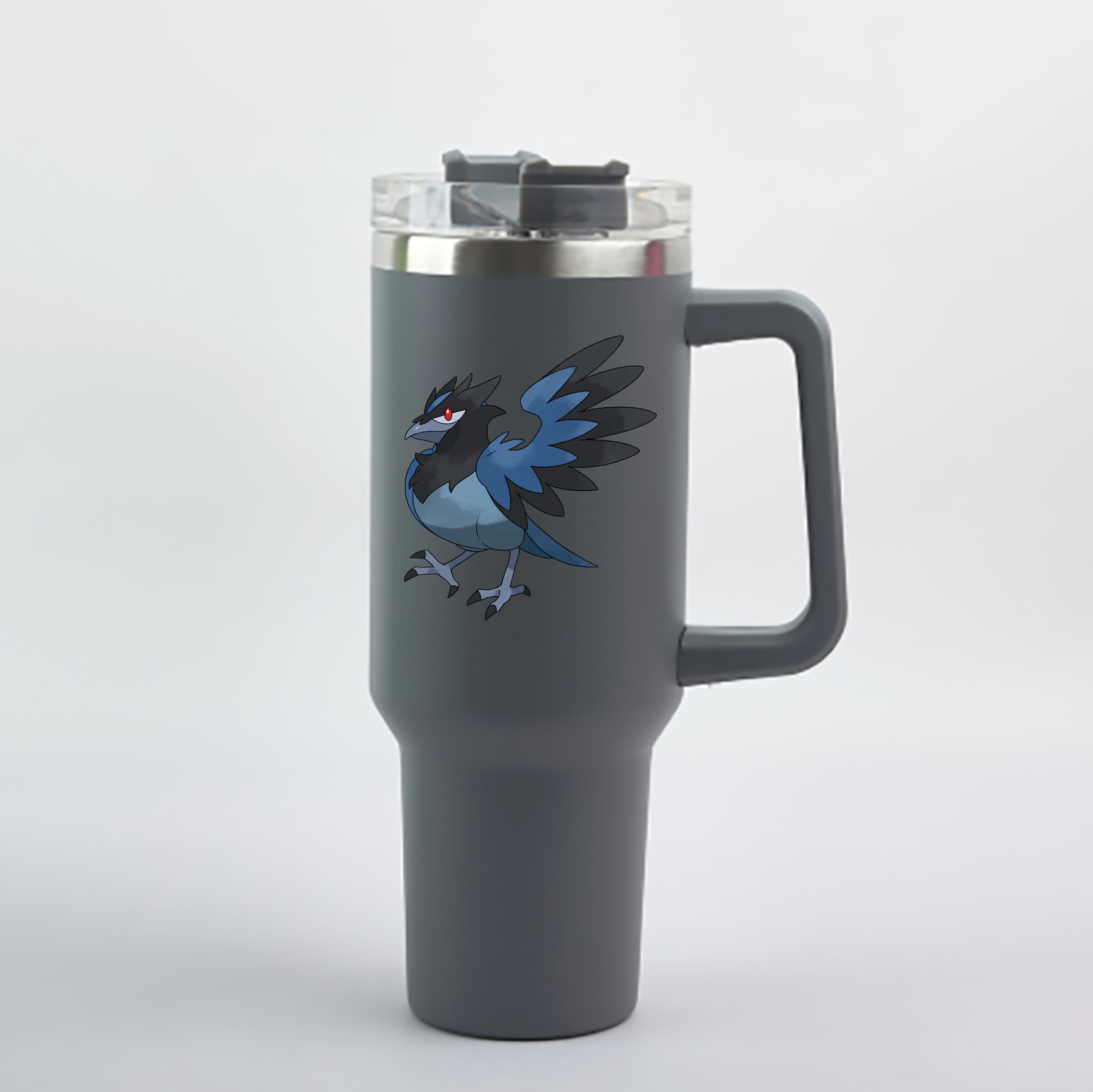 （画像用） ポケットモンスター Pokémon 1200mL車用タンブラー - クリスタルステッカー（プラスチックストロー付き）