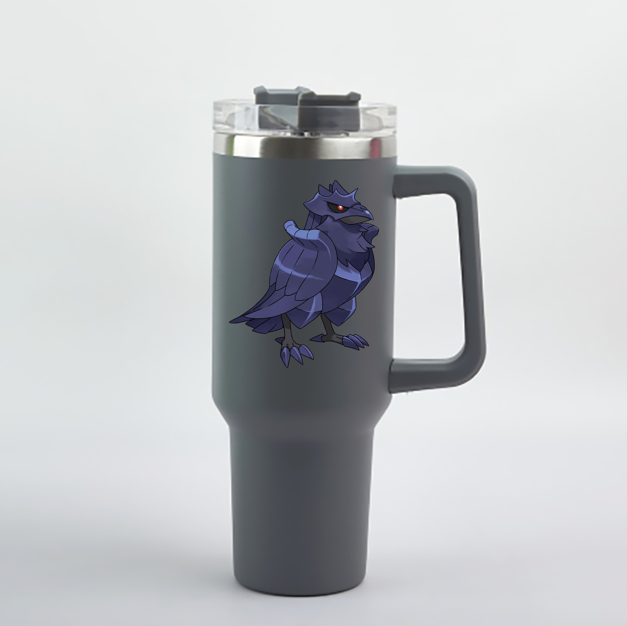 （画像用） ポケットモンスター Pokémon 1200mL車用タンブラー - クリスタルステッカー（プラスチックストロー付き）