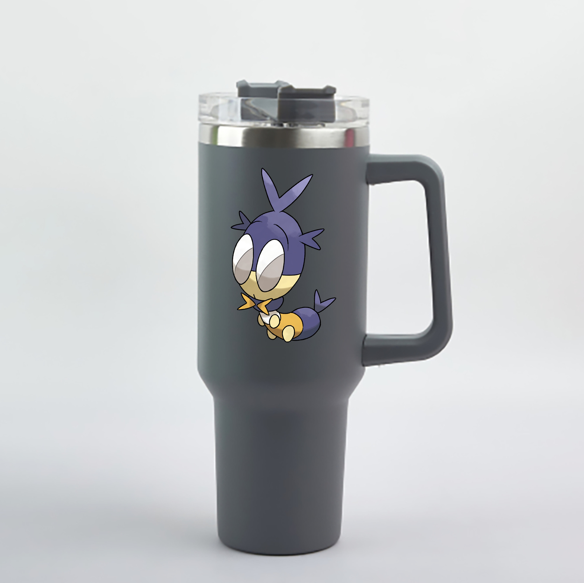 （画像用） ポケットモンスター Pokémon 1200mL車用タンブラー - クリスタルステッカー（プラスチックストロー付き）