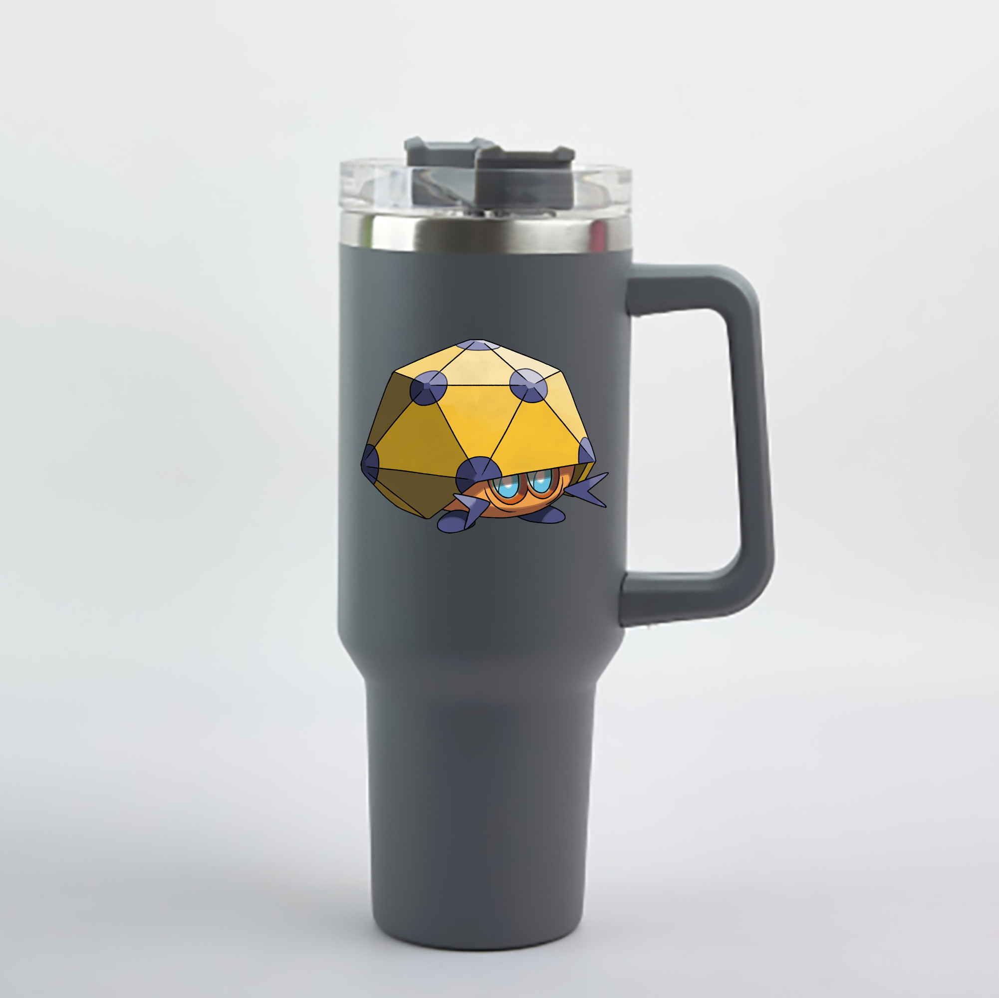 （画像用） ポケットモンスター Pokémon 1200mL車用タンブラー - クリスタルステッカー（プラスチックストロー付き）