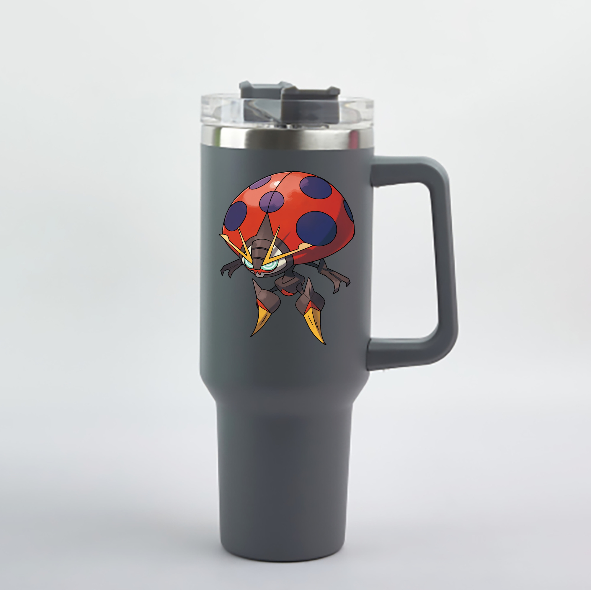 （画像用） ポケットモンスター Pokémon 1200mL車用タンブラー - クリスタルステッカー（プラスチックストロー付き）