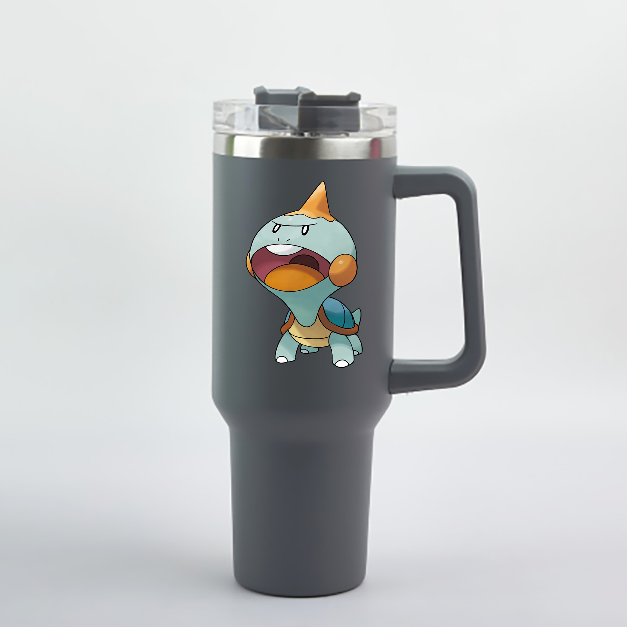 （画像用） ポケットモンスター Pokémon 1200mL車用タンブラー - クリスタルステッカー（プラスチックストロー付き）