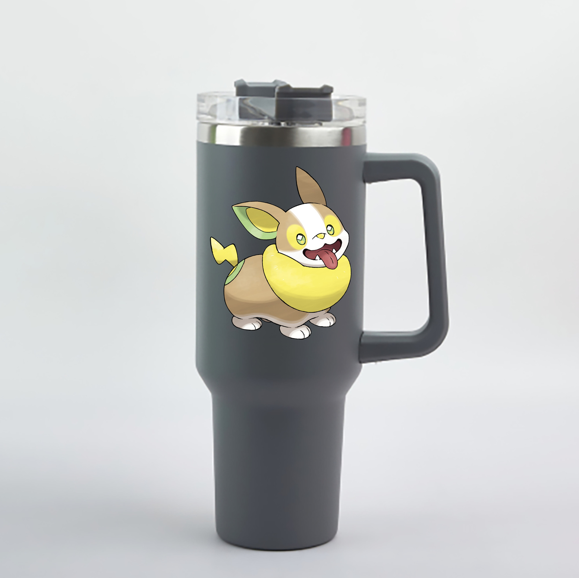 （画像用） ポケットモンスター Pokémon 1200mL車用タンブラー - クリスタルステッカー（プラスチックストロー付き）